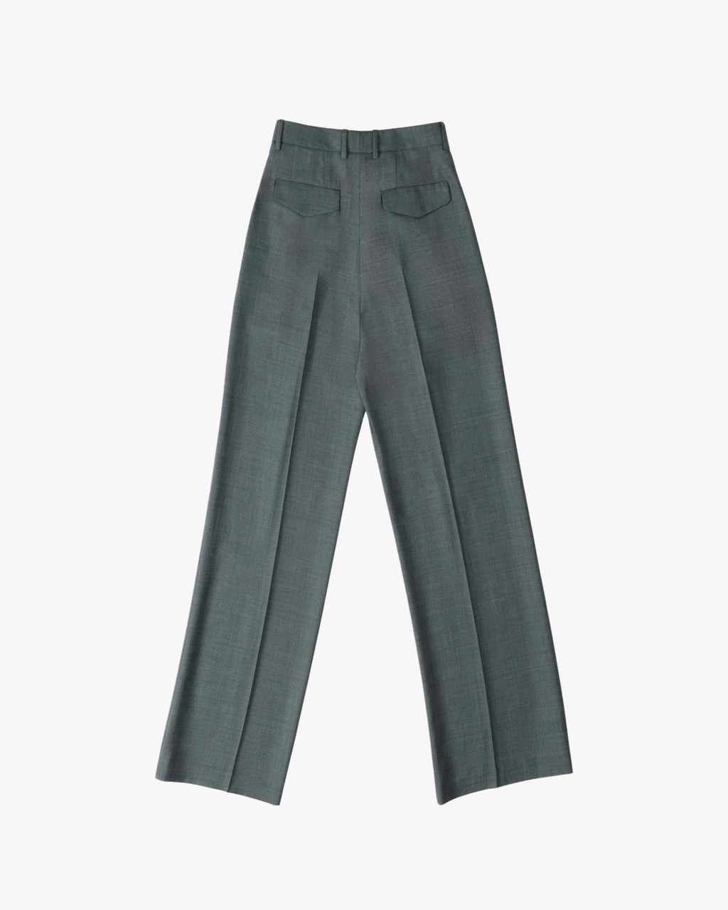Pleated Straight-Leg Trousers Eje Grey