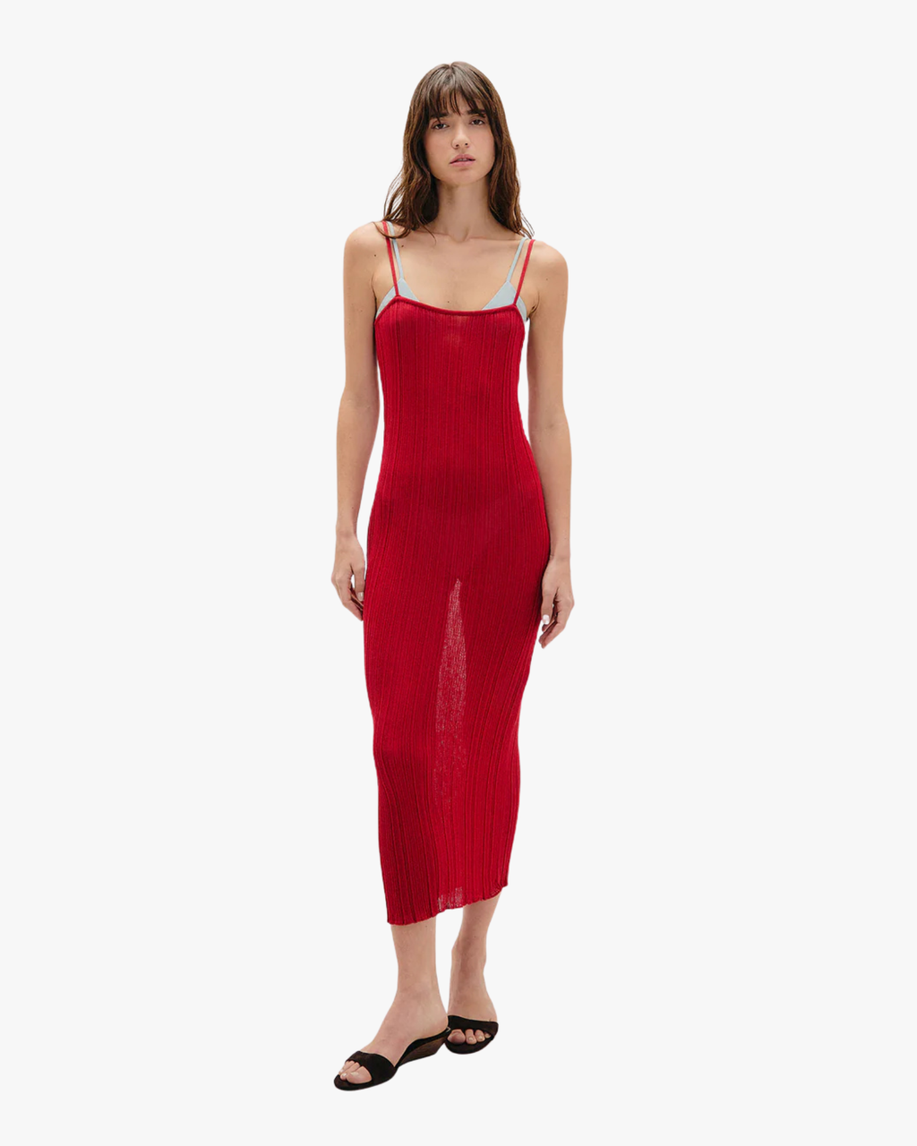 Knit Midi Ivana Dress Red