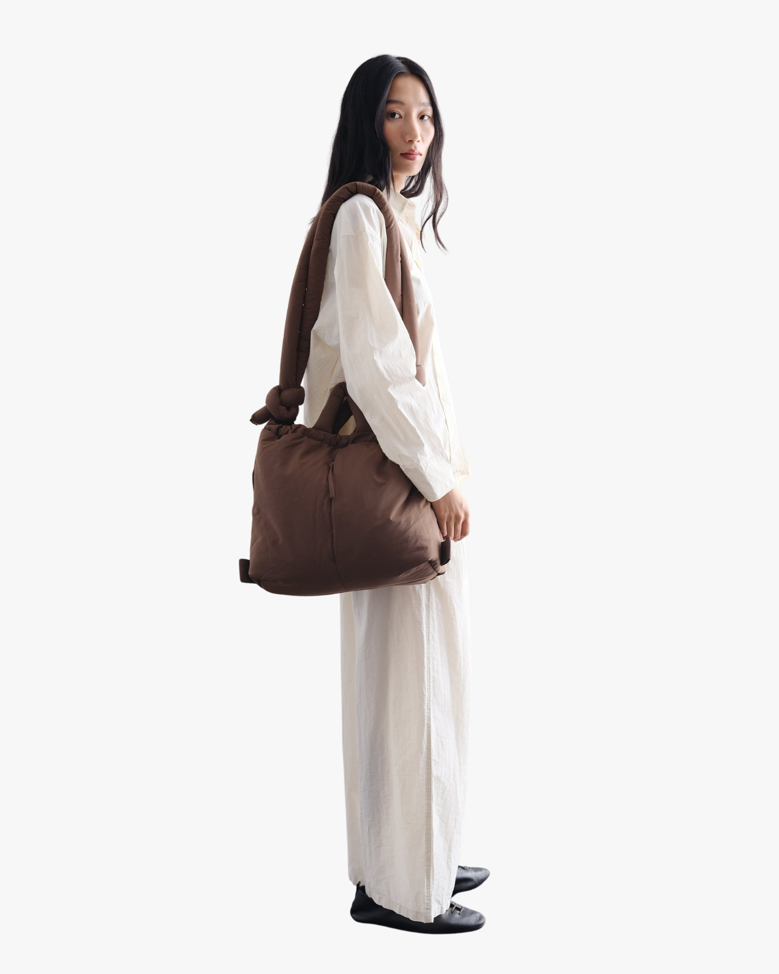 Ona Padded Crossbody Bag Chocolate