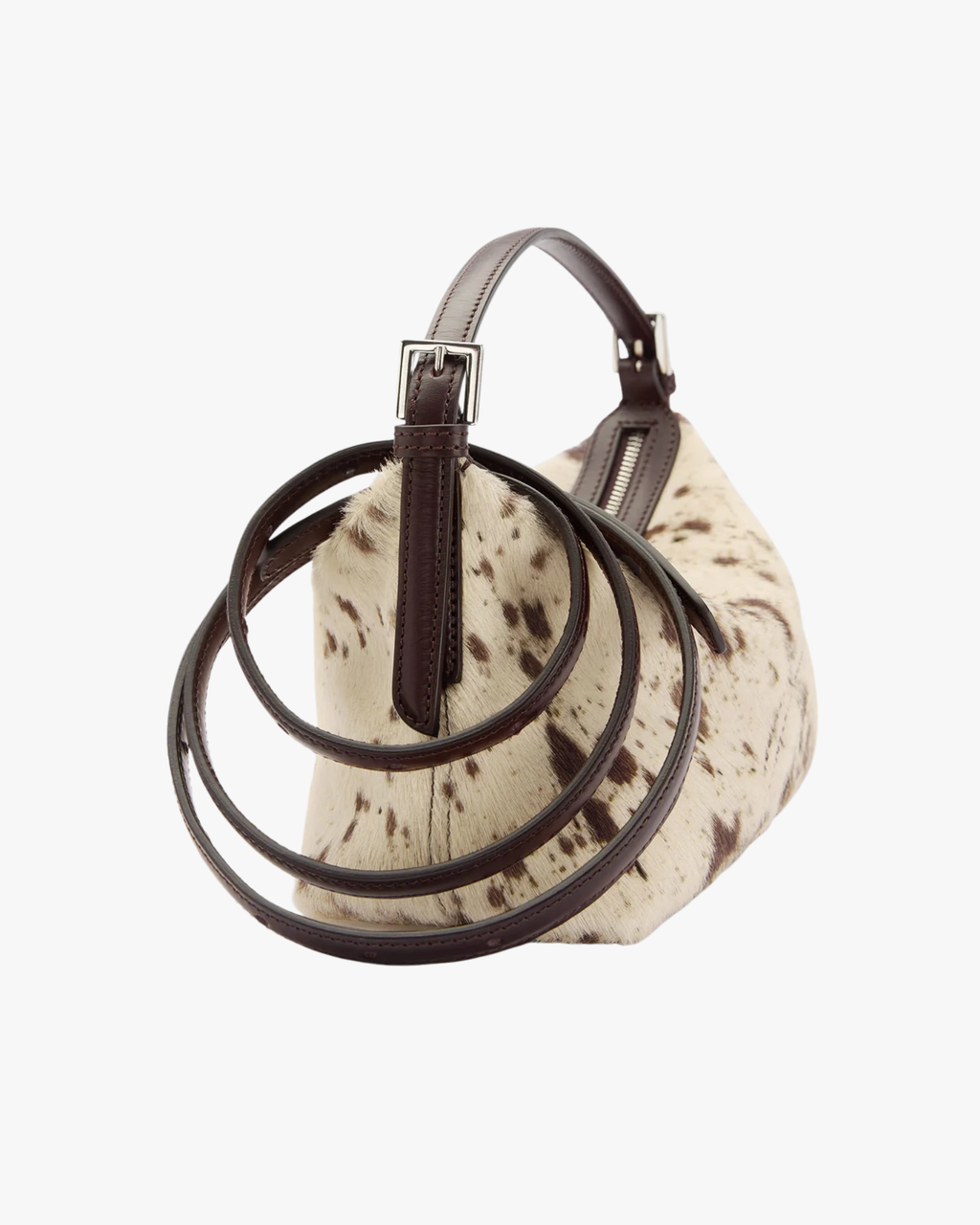 Handbag Vadena Mandorla/Walnut Printed Mini Cow