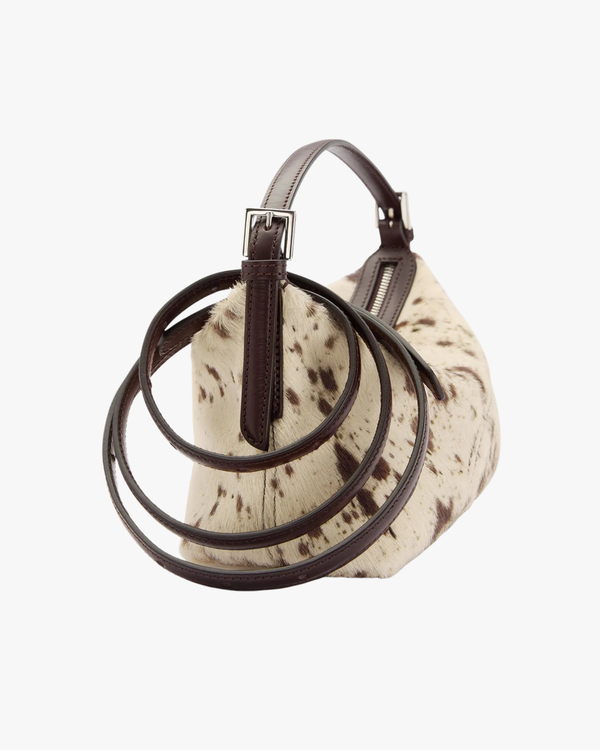 Handbag Vadena Mandorla/Walnut Printed Mini Cow