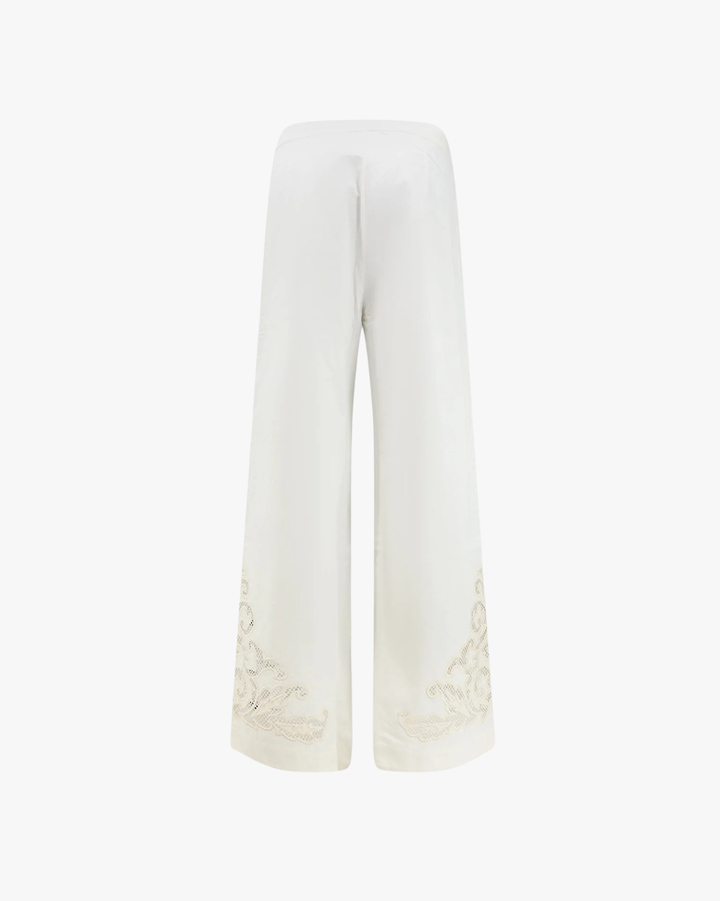 Vemoza - White Embroidery Trousers