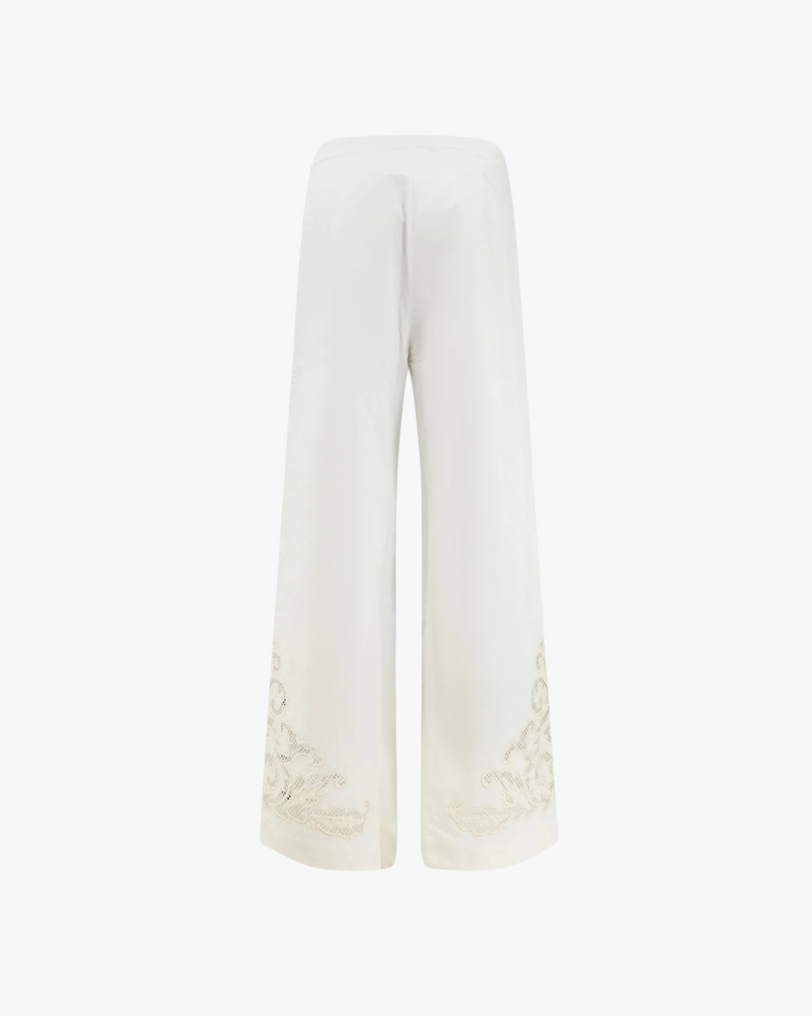 Vemoza - White Embroidery Trousers
