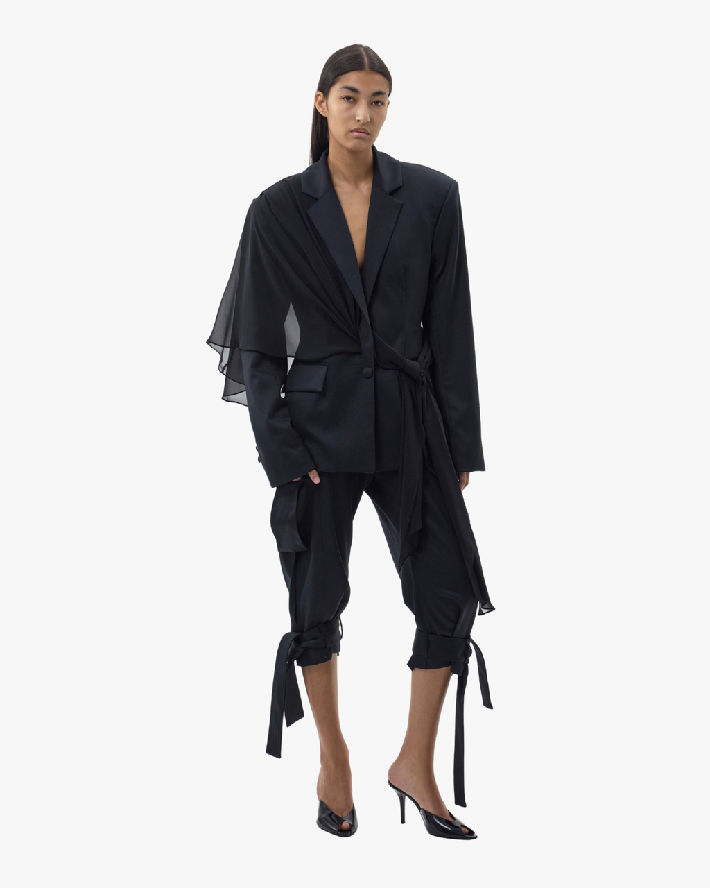 Ja048 Wool Suiting Black