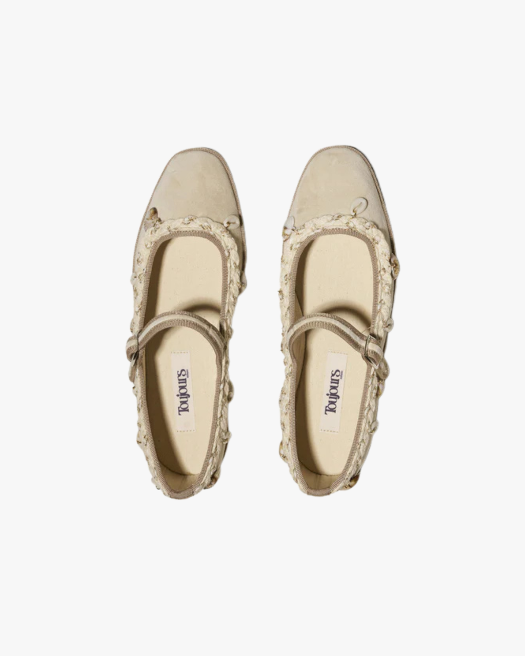 Lou Lou Velvet Friulane With Shells White