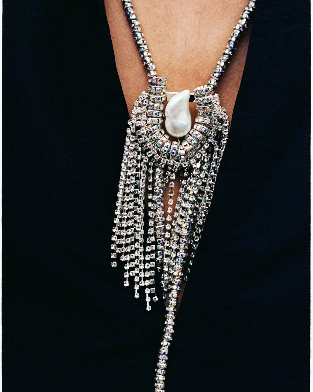 Brooch Octopus Fringe Silver
