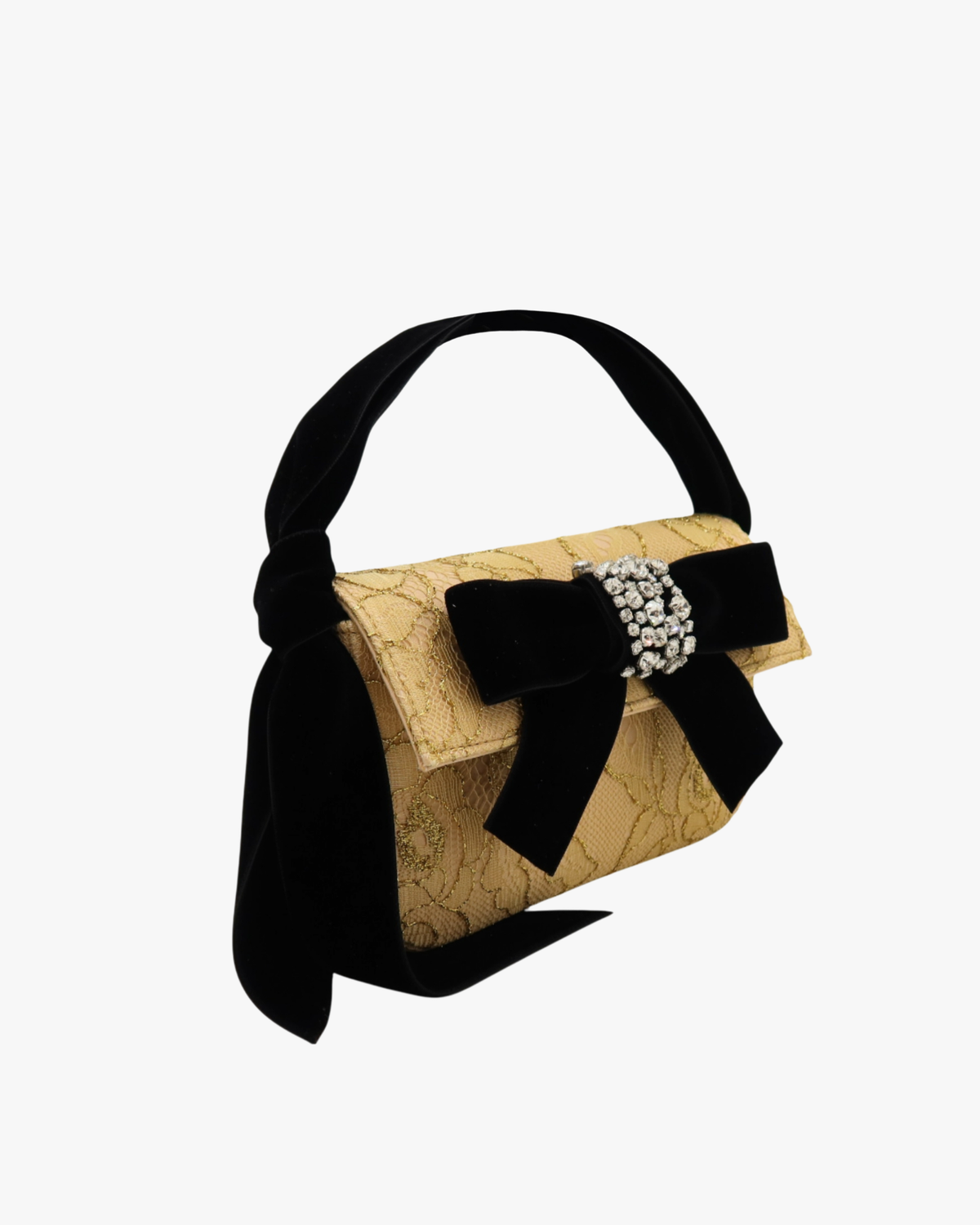 Clutch Bag Habibi Mini Lace Gold