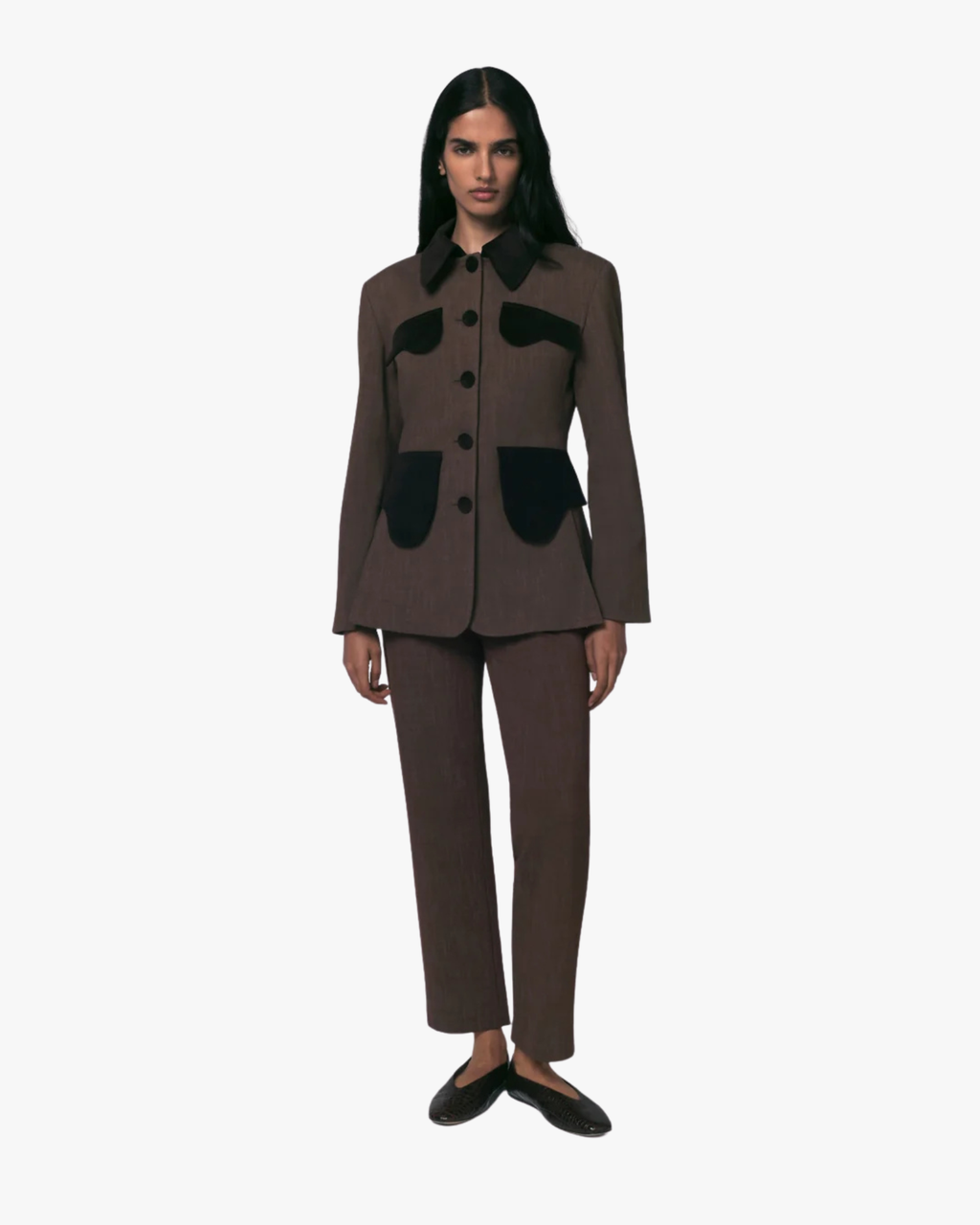 Jacket Tamara Stretch Bico Brown