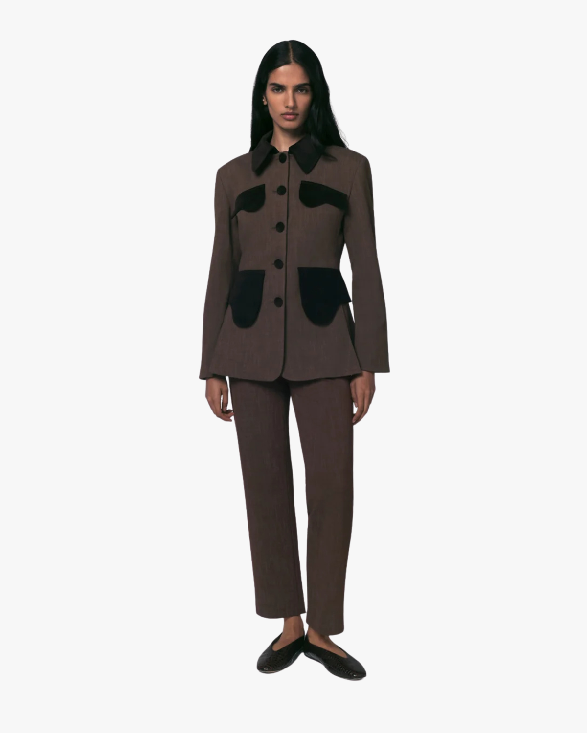Jacket Tamara Stretch Bico Brown