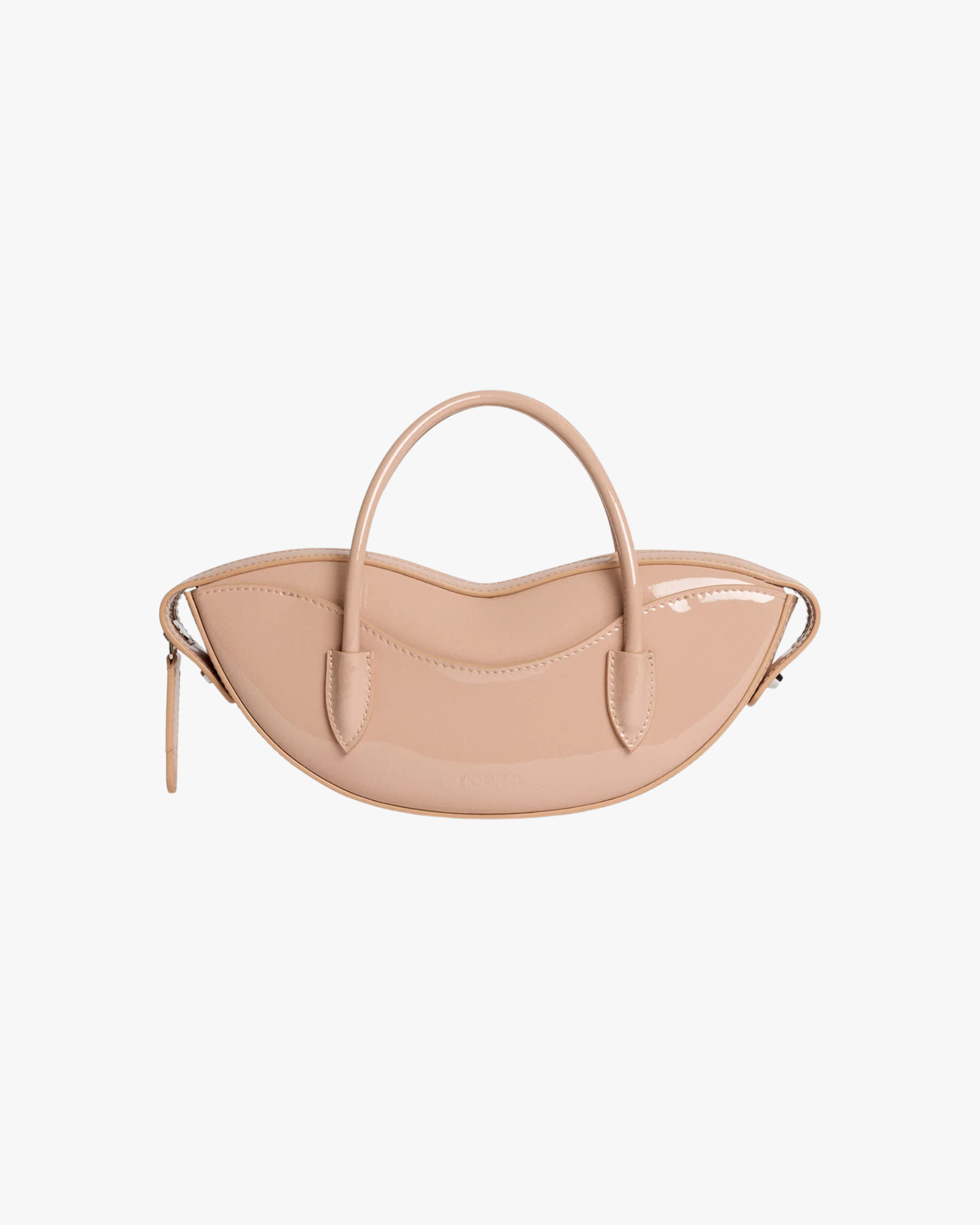 Handle Bag Nude Vinyl Mini Lips