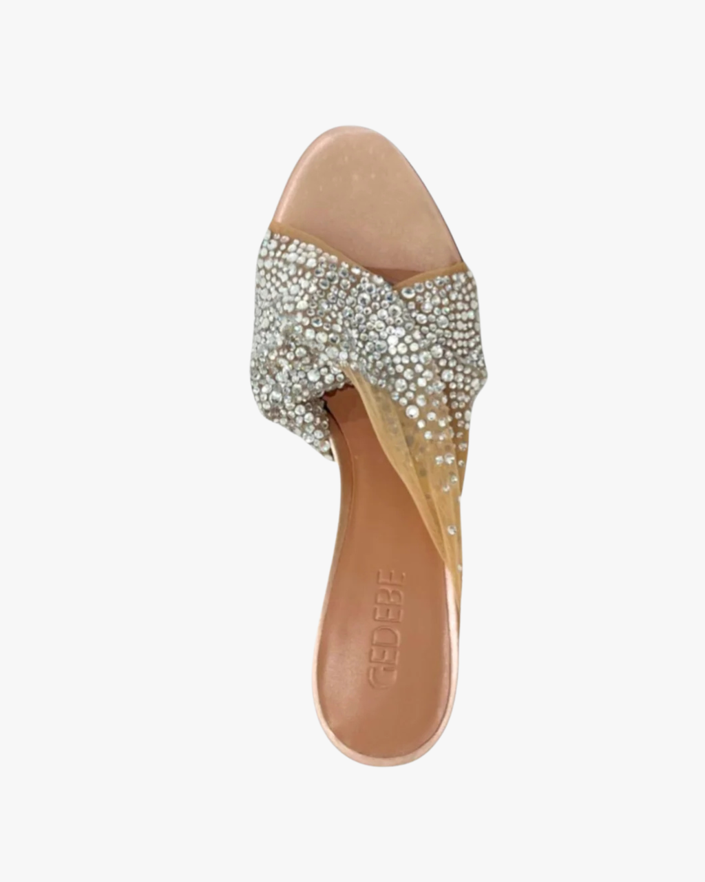 Heels Mariel Mule Tulle Nude Crystals