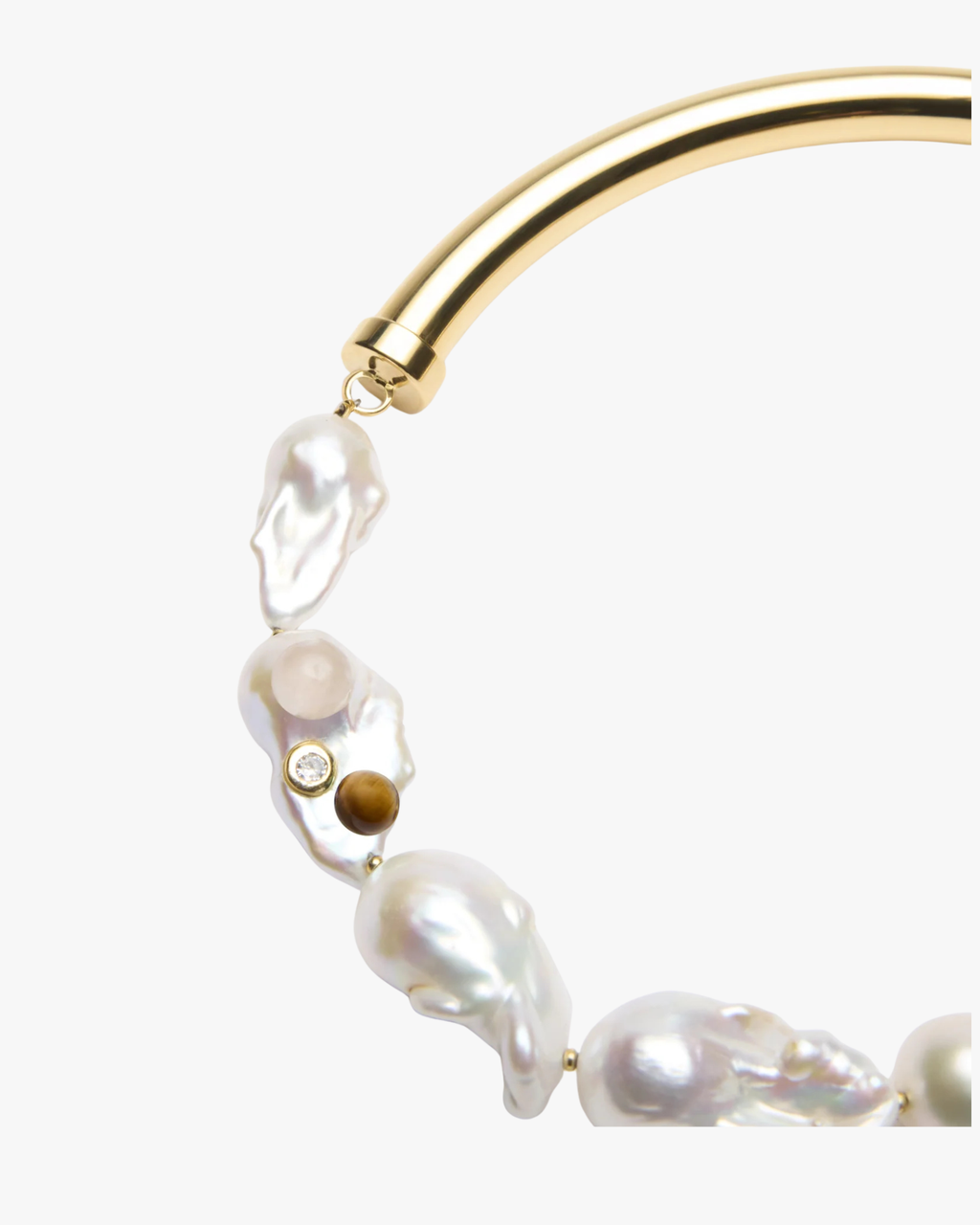 Necklace Inclusion Gold Pearls