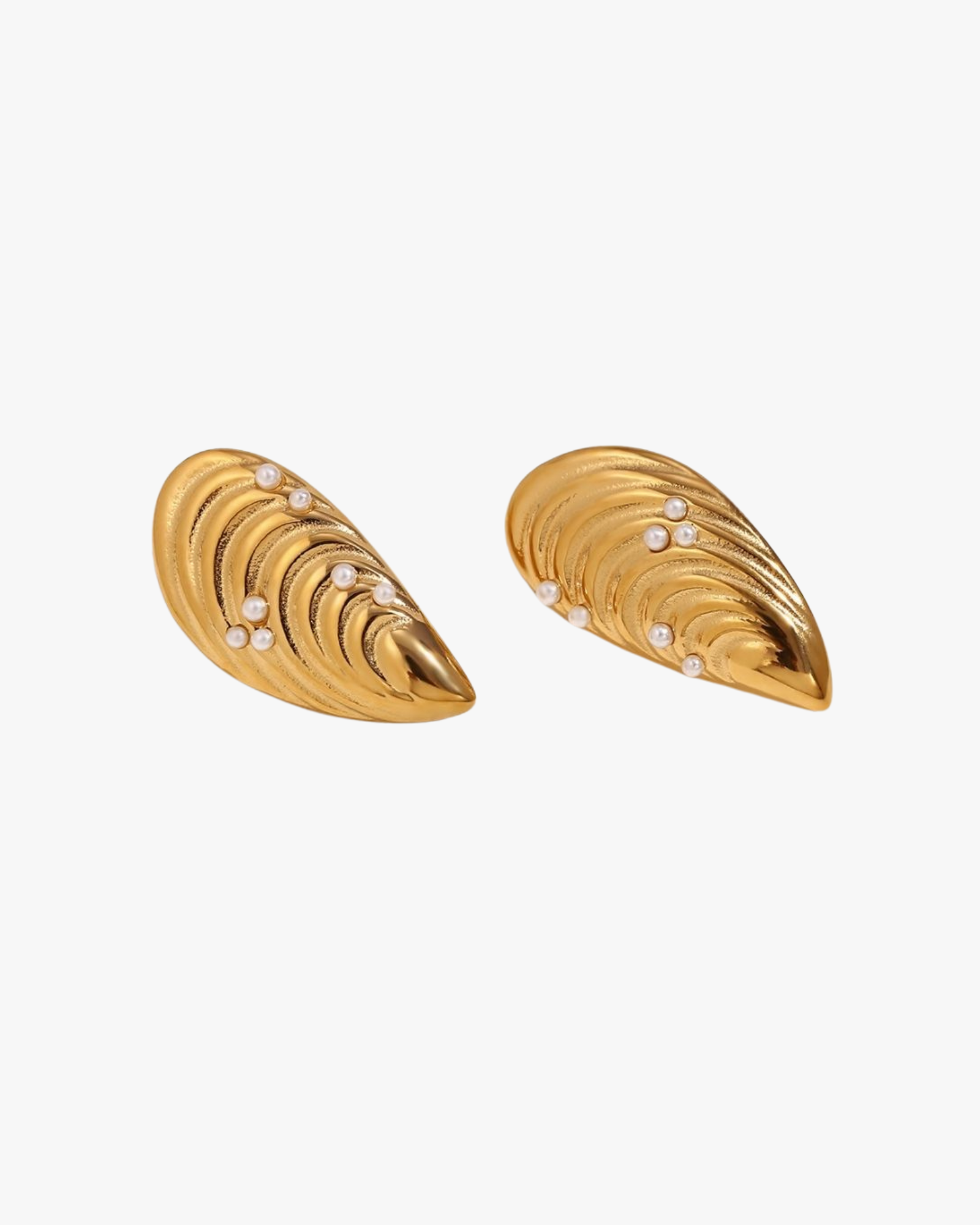 Dolcevita Earrings Coquillage Gold
