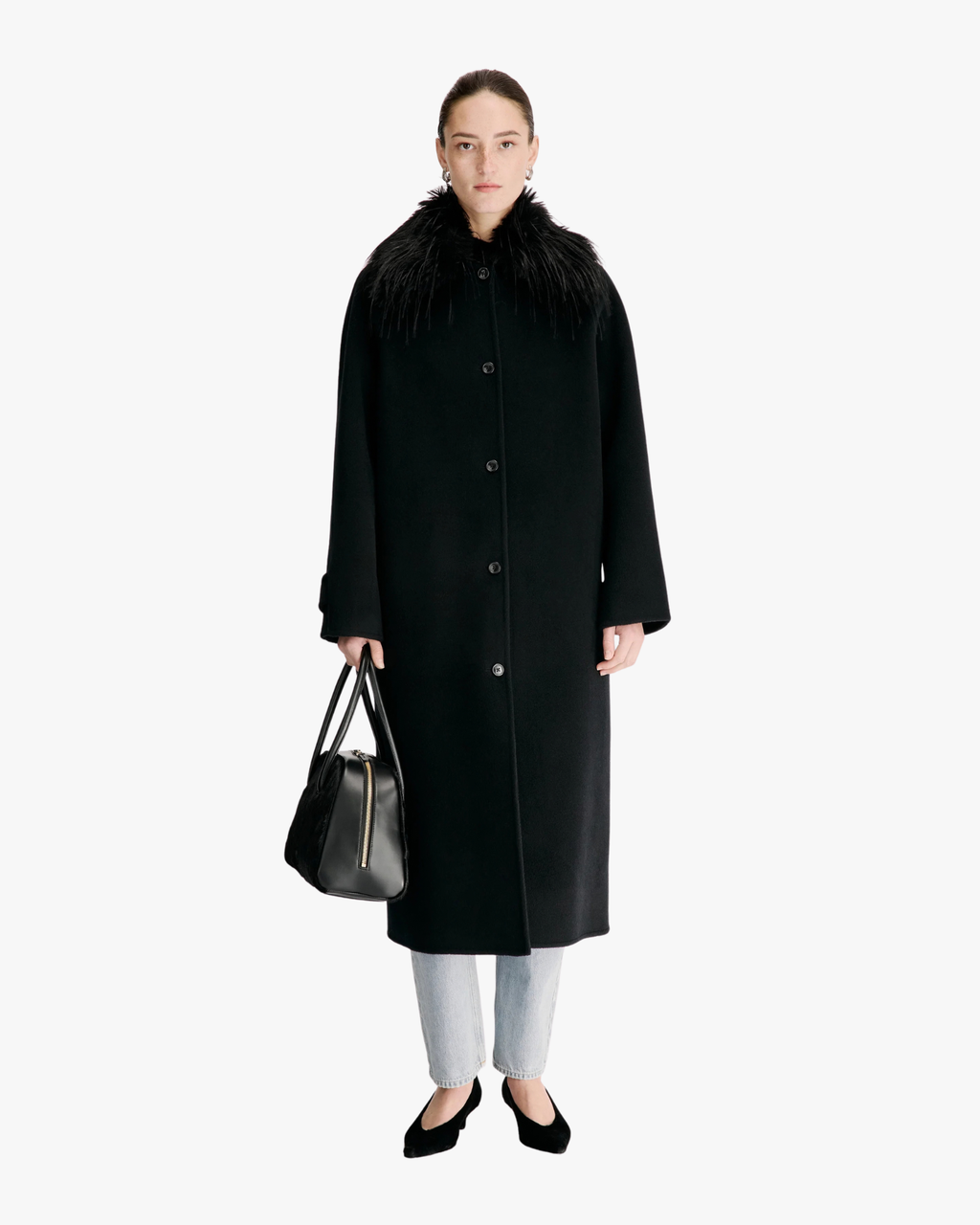 Coat Yrsa Raglen Black