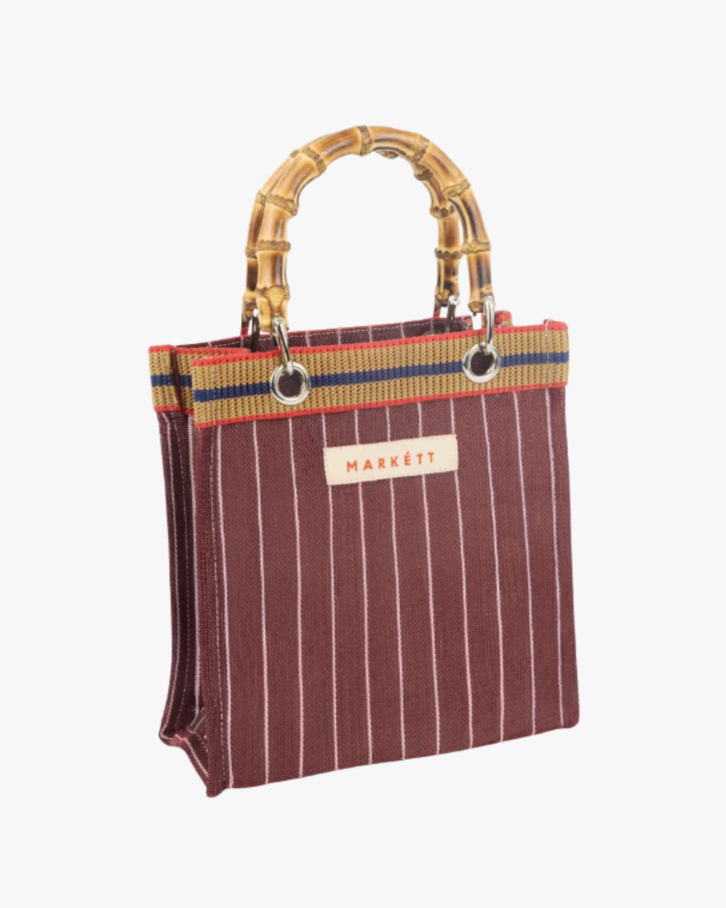 Mini Bag With Bamboo Handle Vineyard