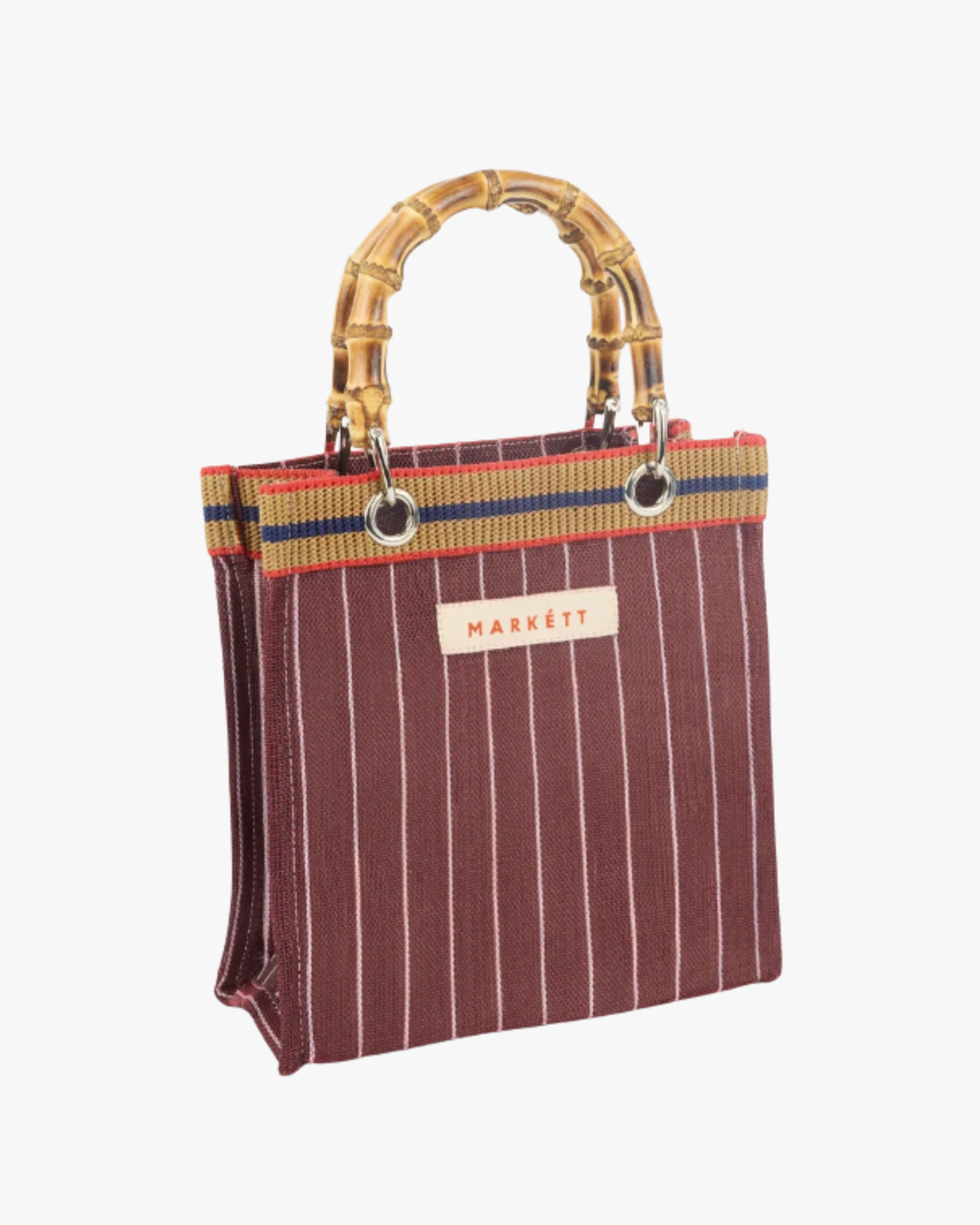 Mini Bag With Bamboo Handle Vineyard