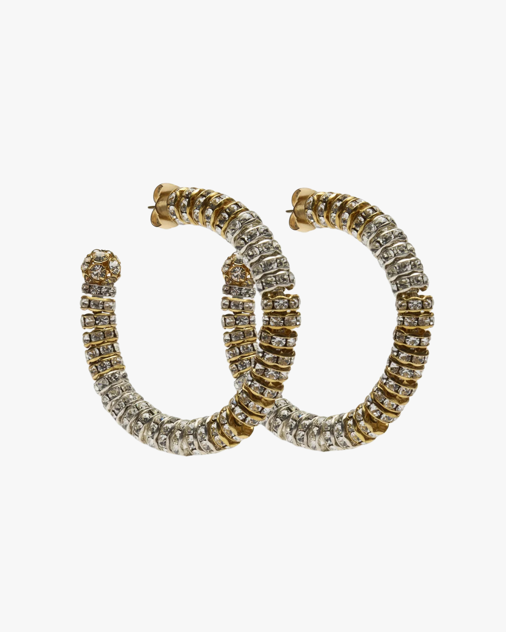 Earrings Crystal Glow With Crystals Gold