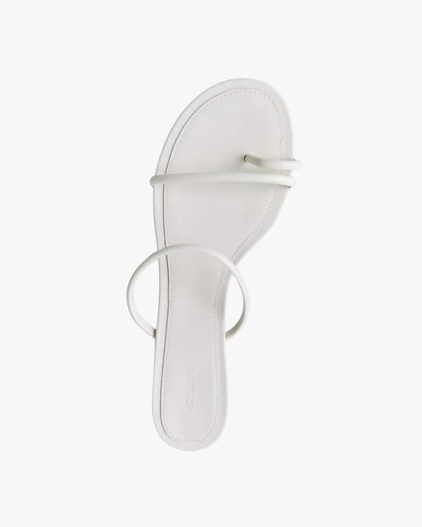 Minimal Strap Heel Ecru
