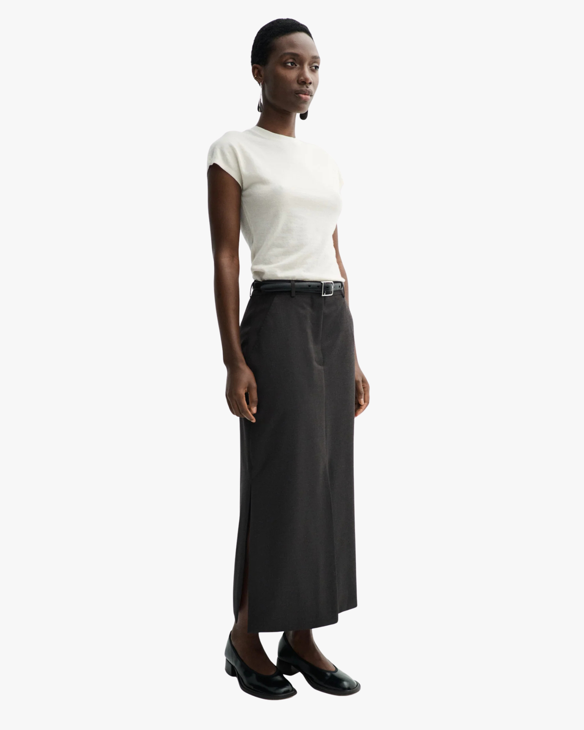 Long Pencil Skirt Nuna Deep Brown