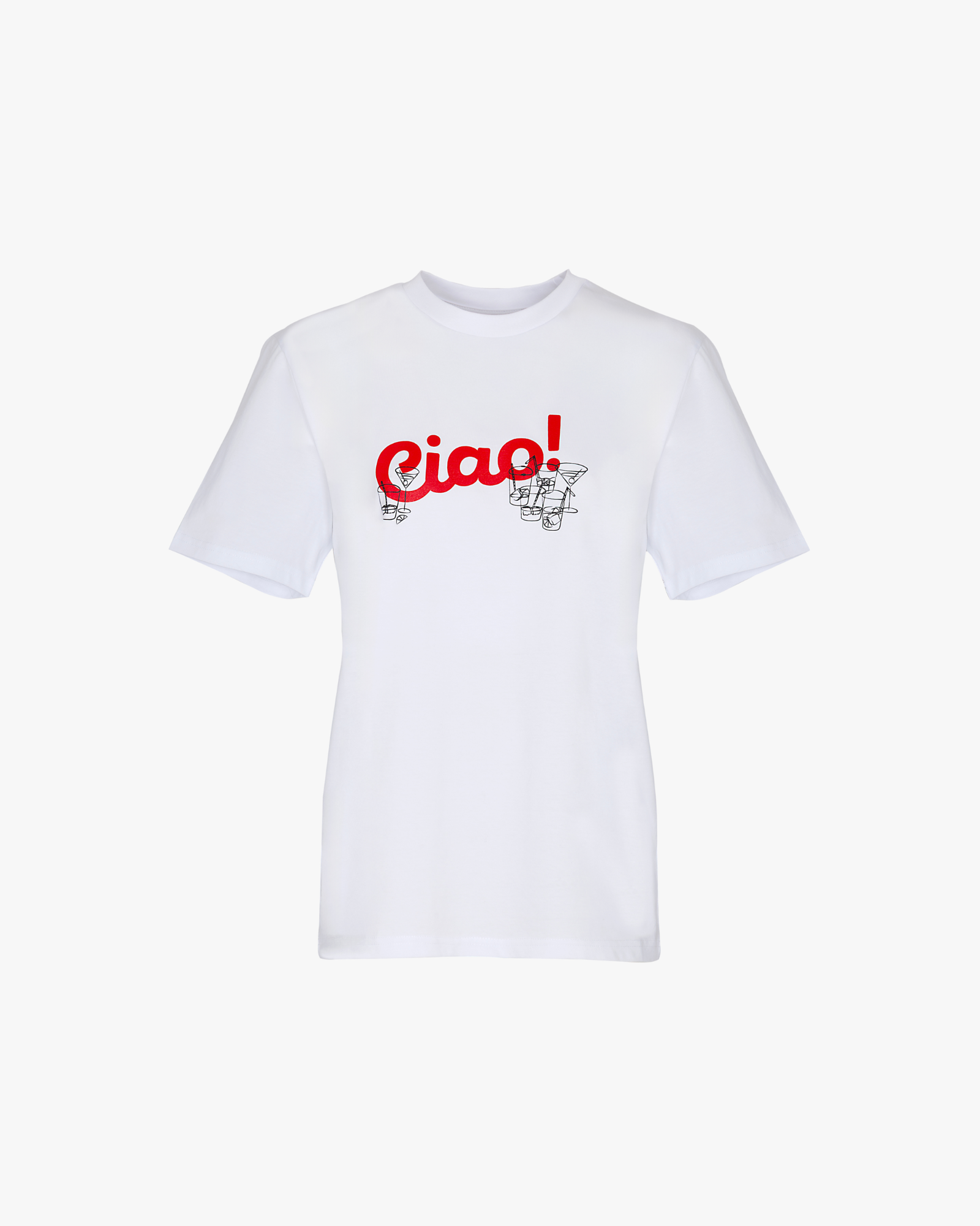 T-shirt "Ciao" White & Red