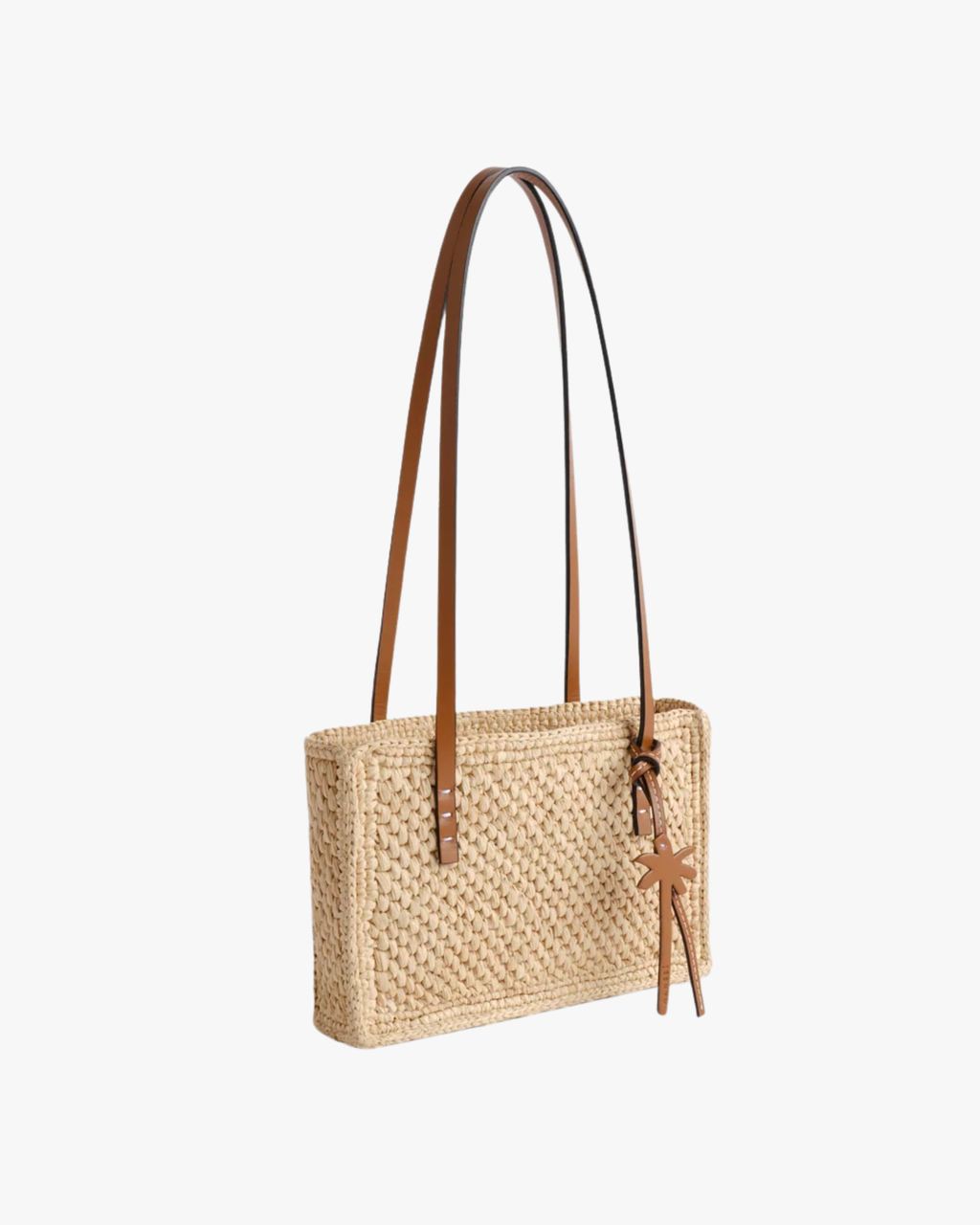 Inez Bag Small Natural And Tan Leather