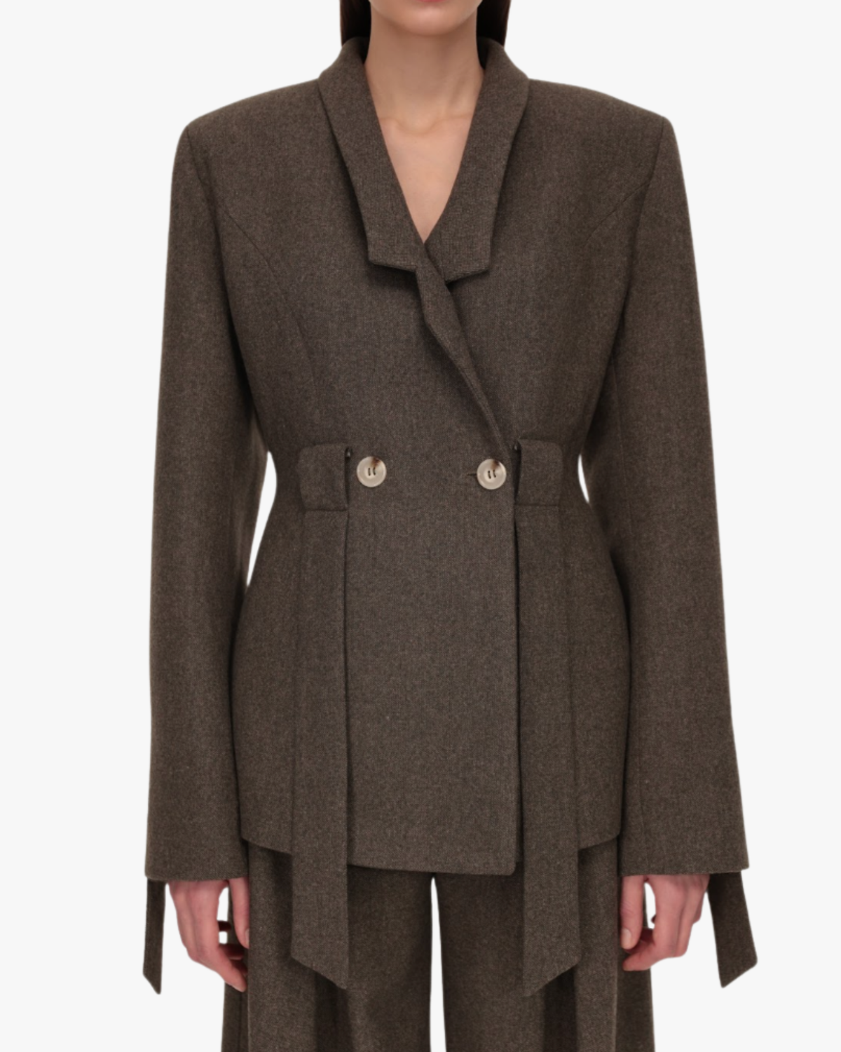 Strapped Blazer Green