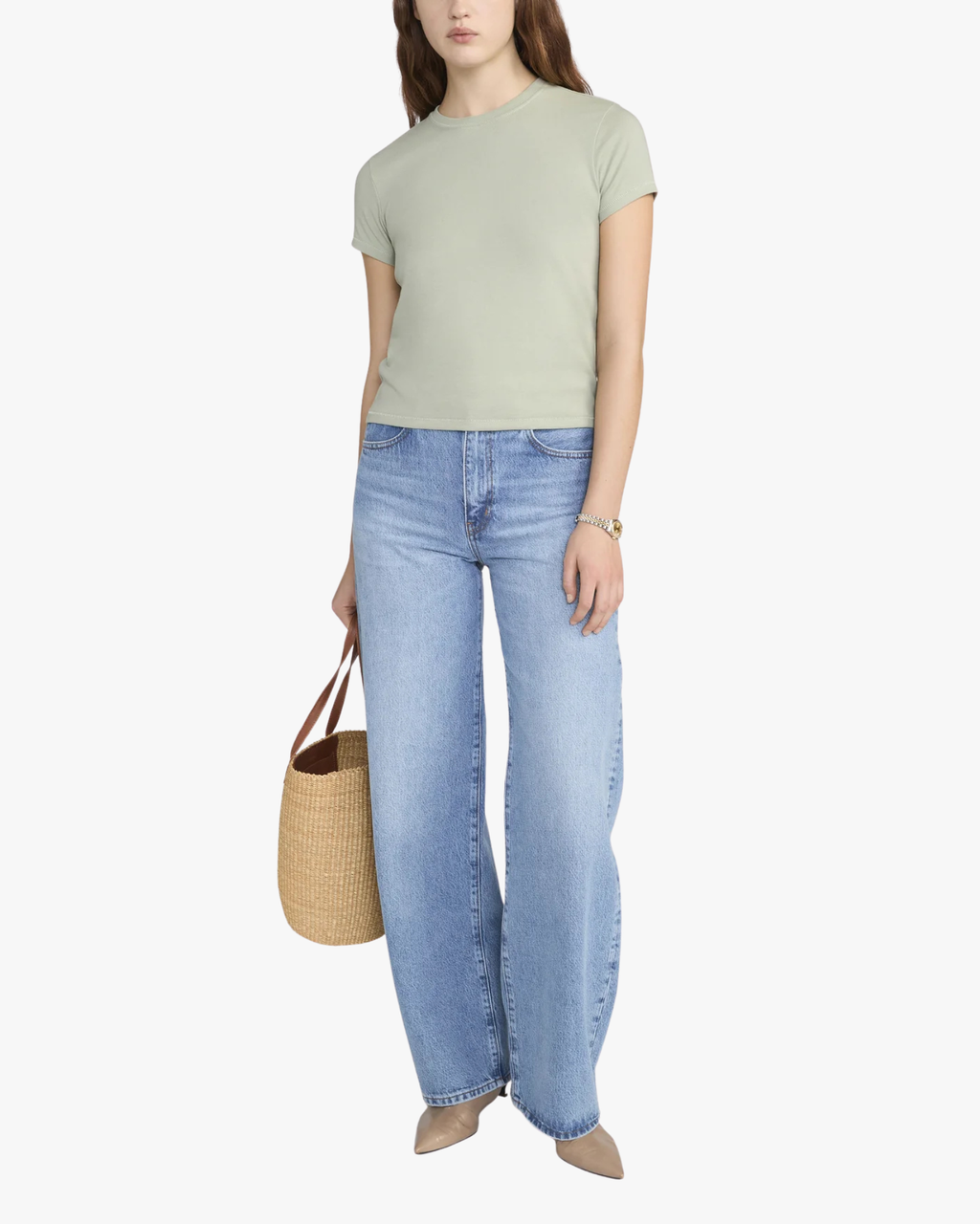 The Vintage Baby Tee Sage