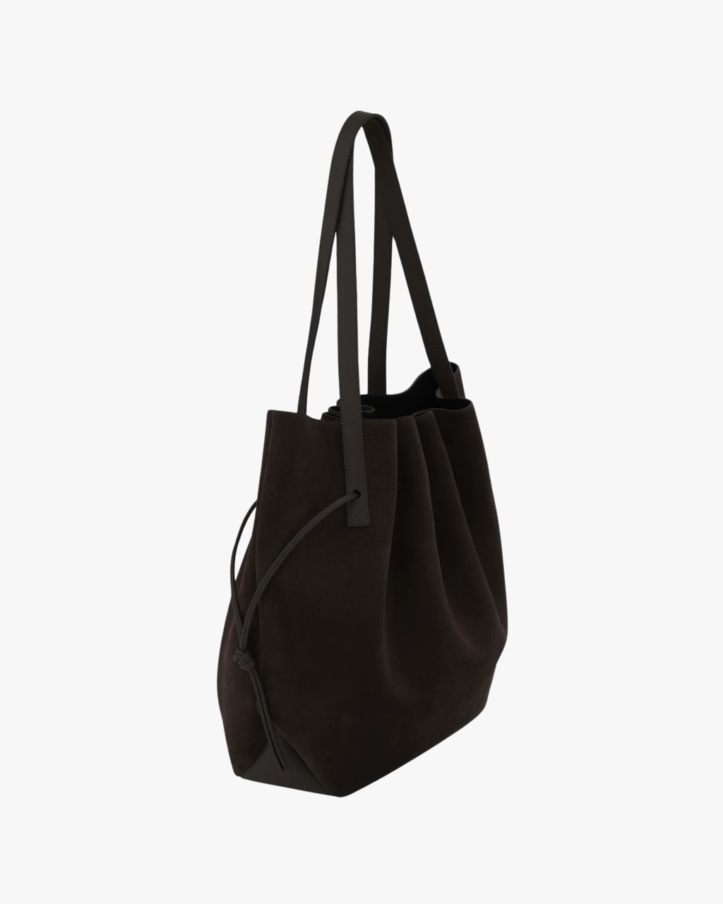Drawstring Tote Scallop Ganache