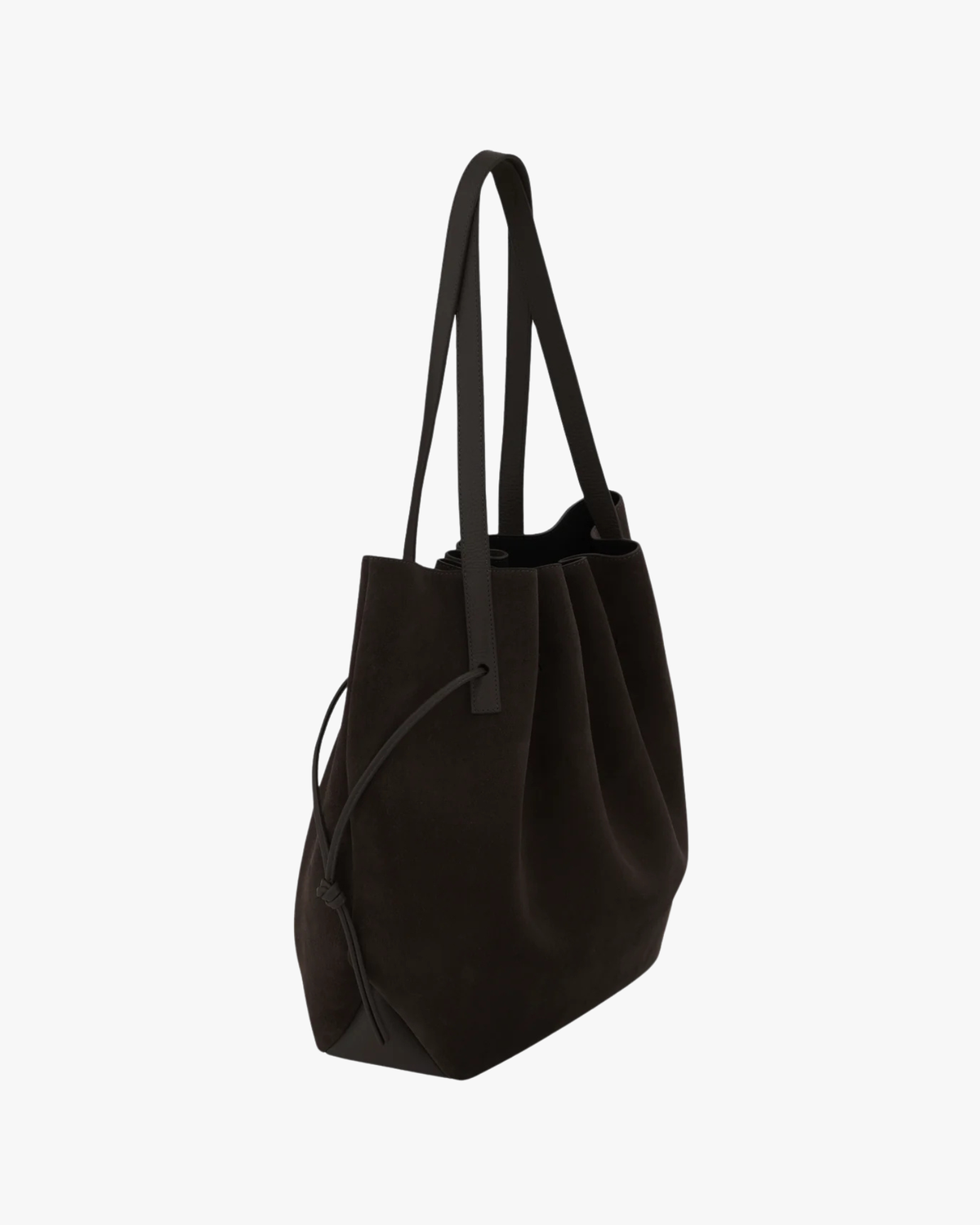 Drawstring Tote Scallop Ganache