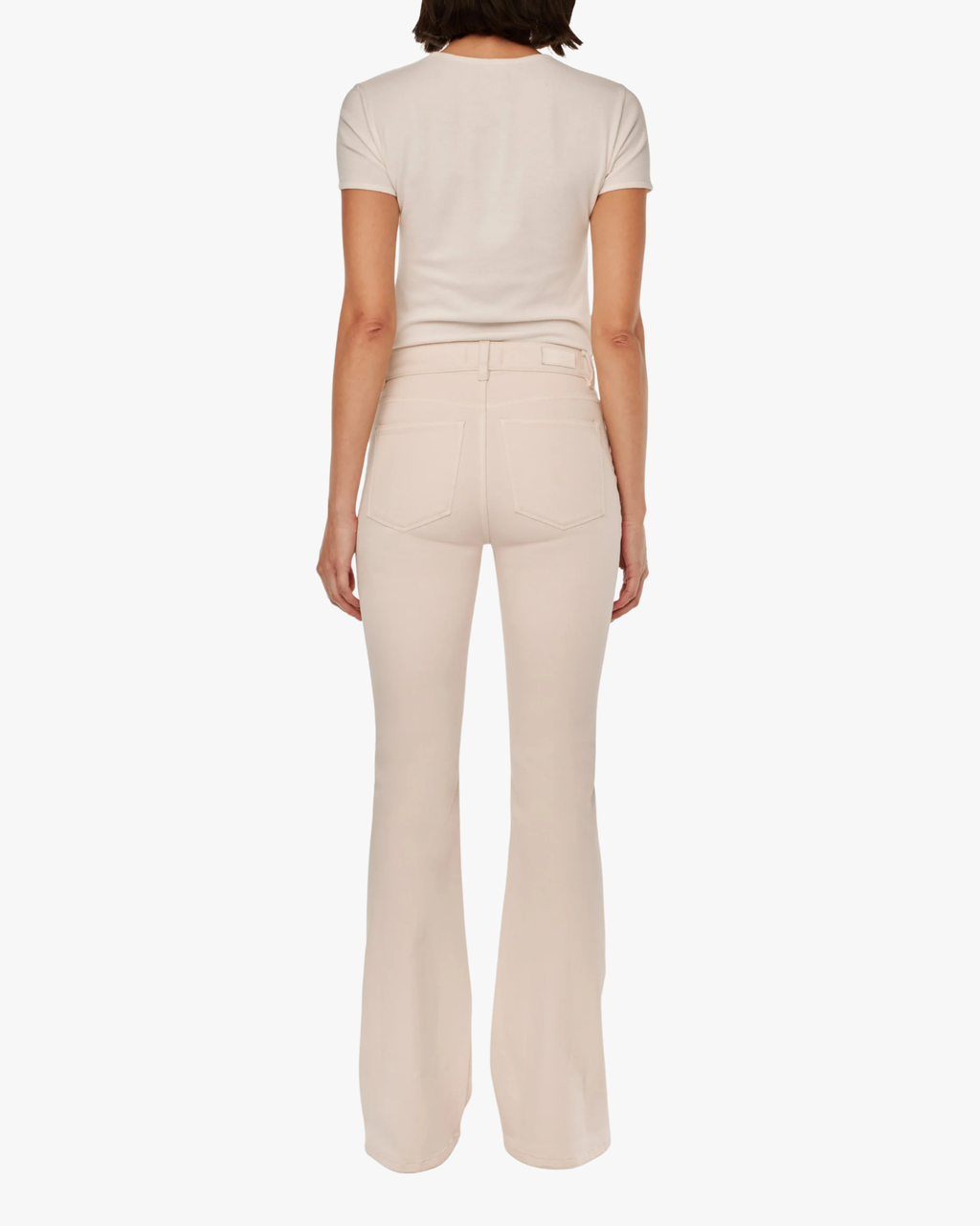 Bridget Boot High Rise Instasculp Crop Jeans Ivory
