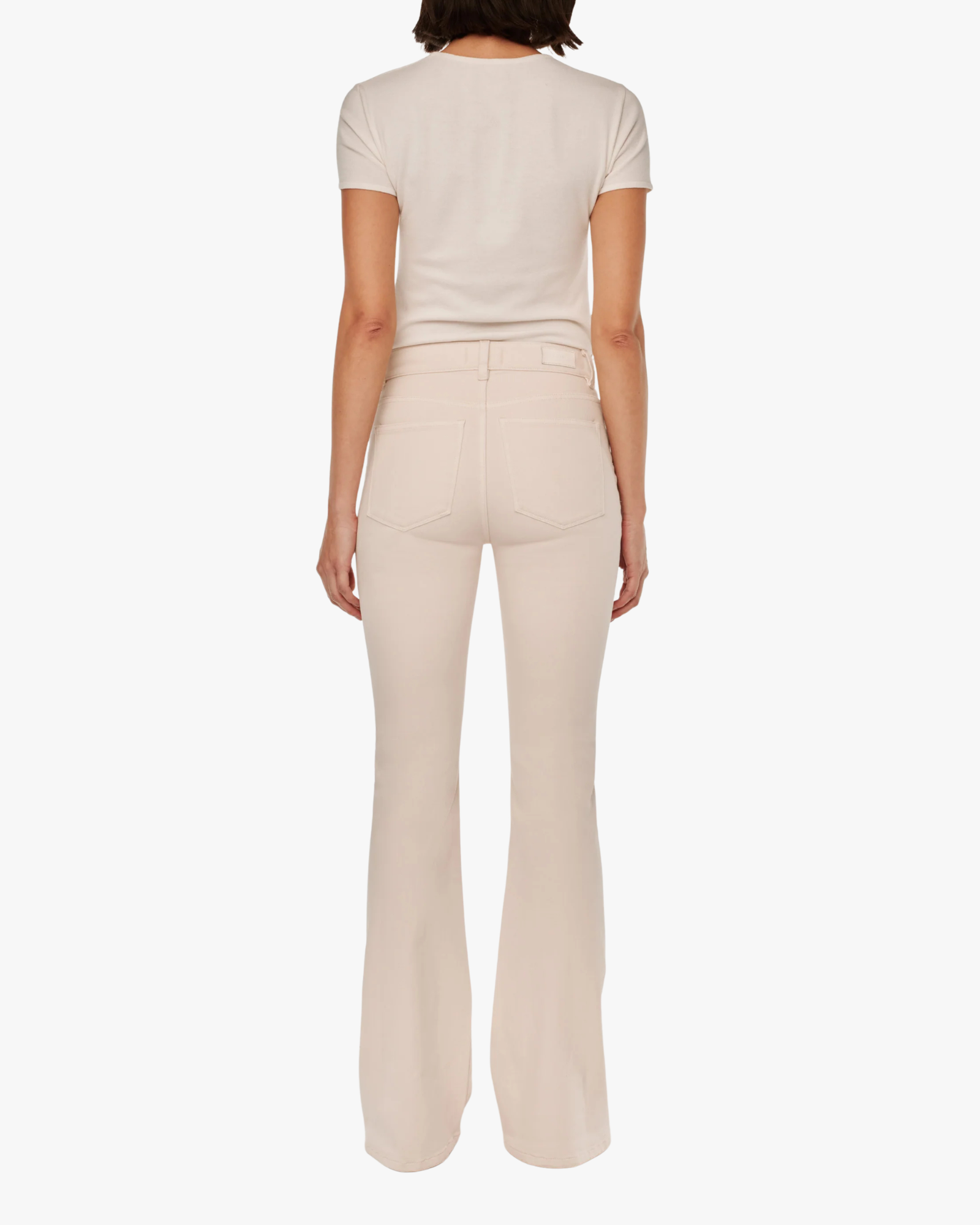Bridget Boot High Rise Instasculp Crop Jeans Ivory