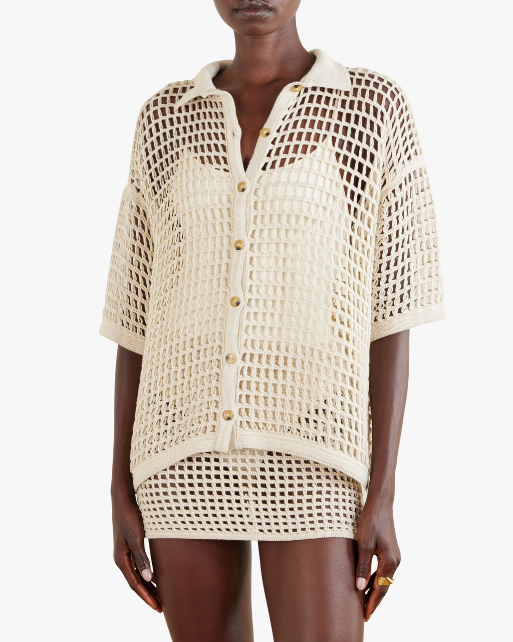 Knit Sheila Shirt Ivory