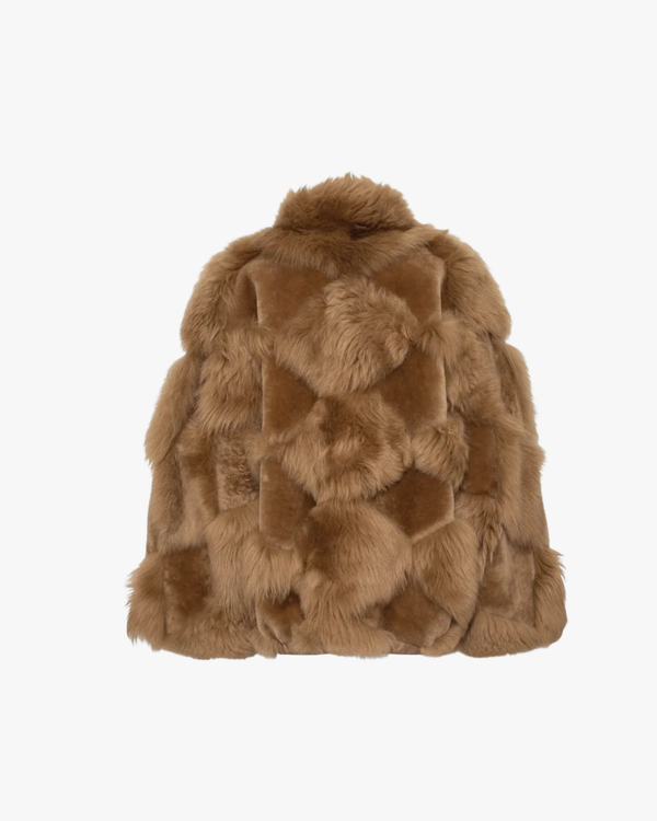 Reversible Shearling Jacket Iceland Limited Camel