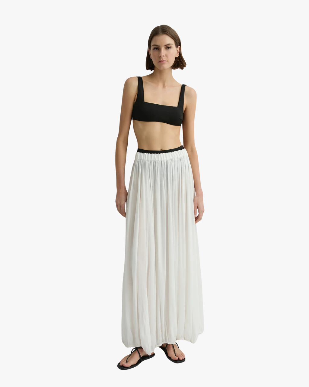 Cremona Balloon Skirt White