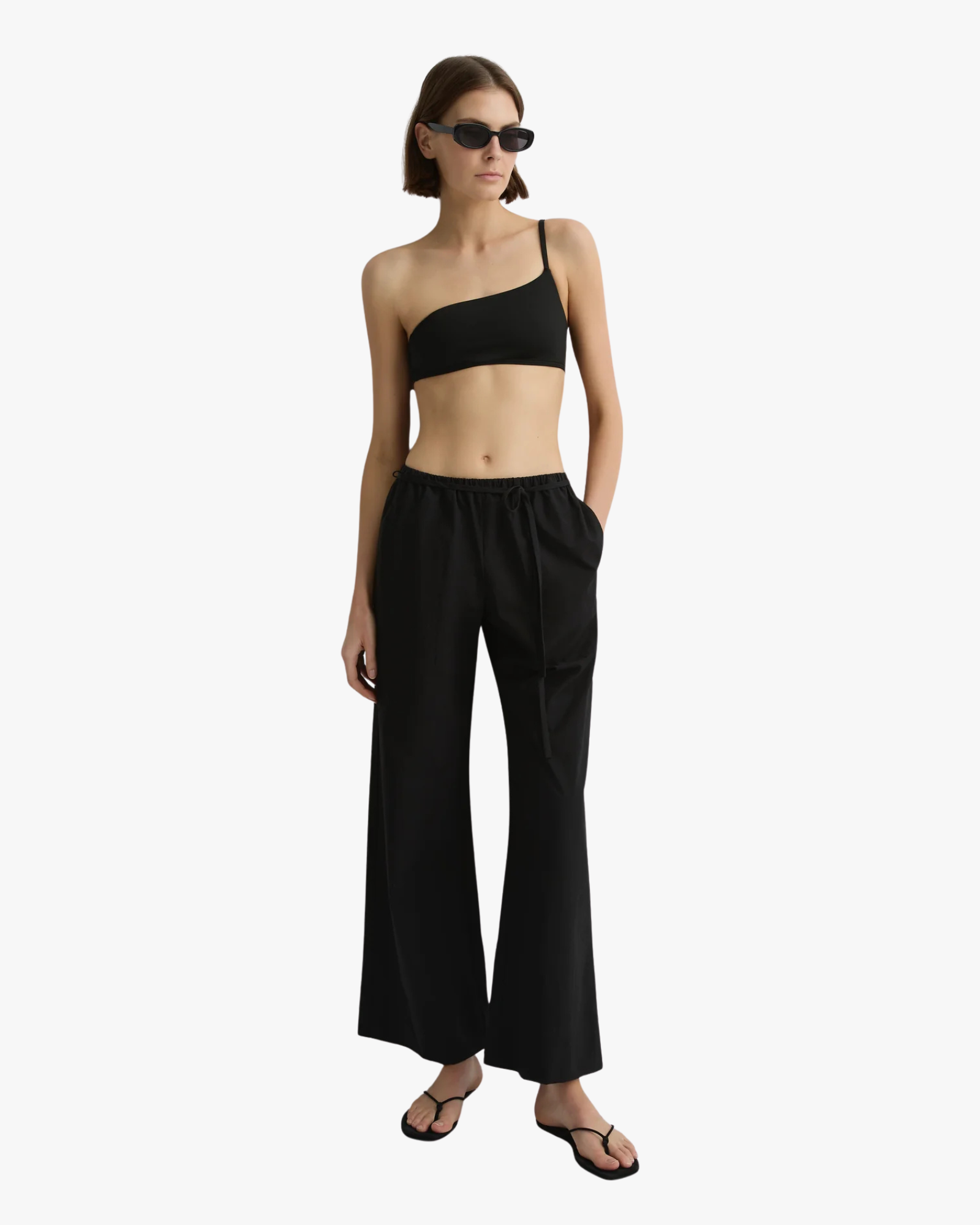 Kyoto Japanese Dry Cotton Trousers Black