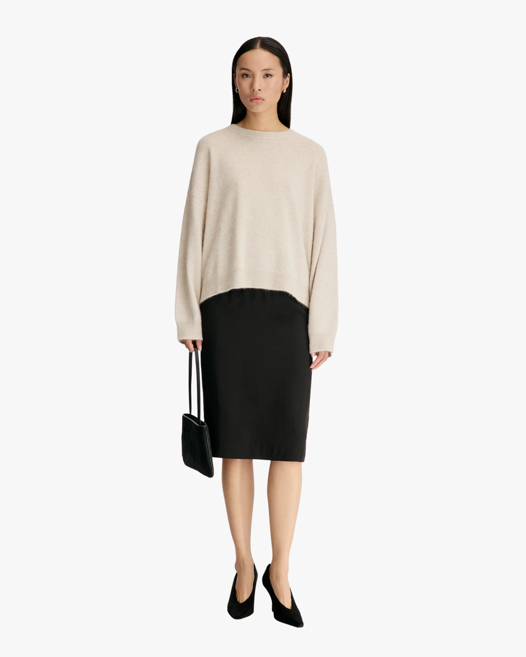 Crewneck Sweater Tristan Lds Stone Melange