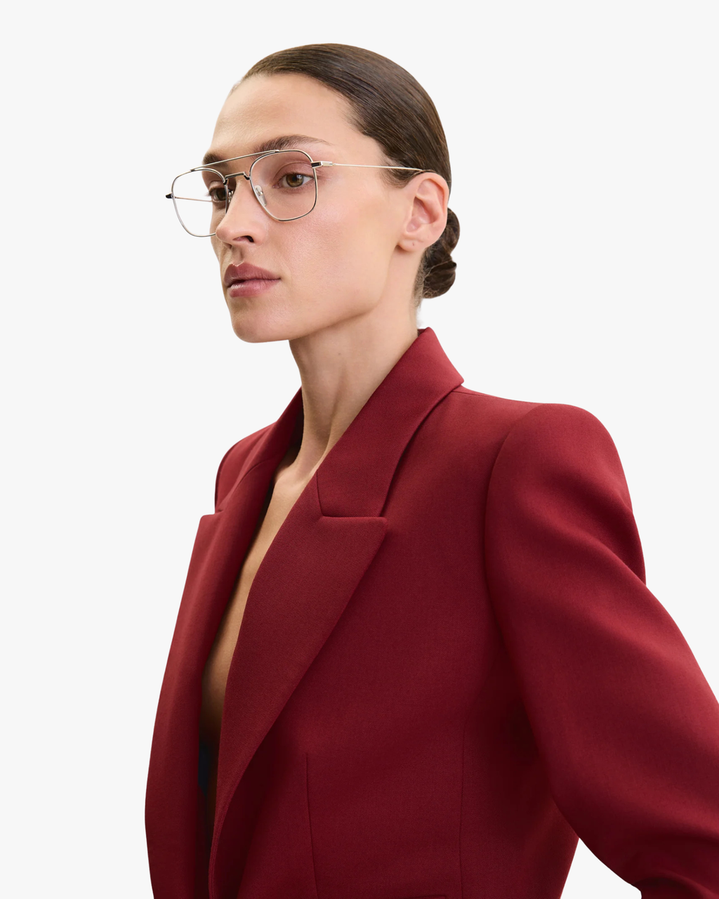 The Flared Suit Pants Red