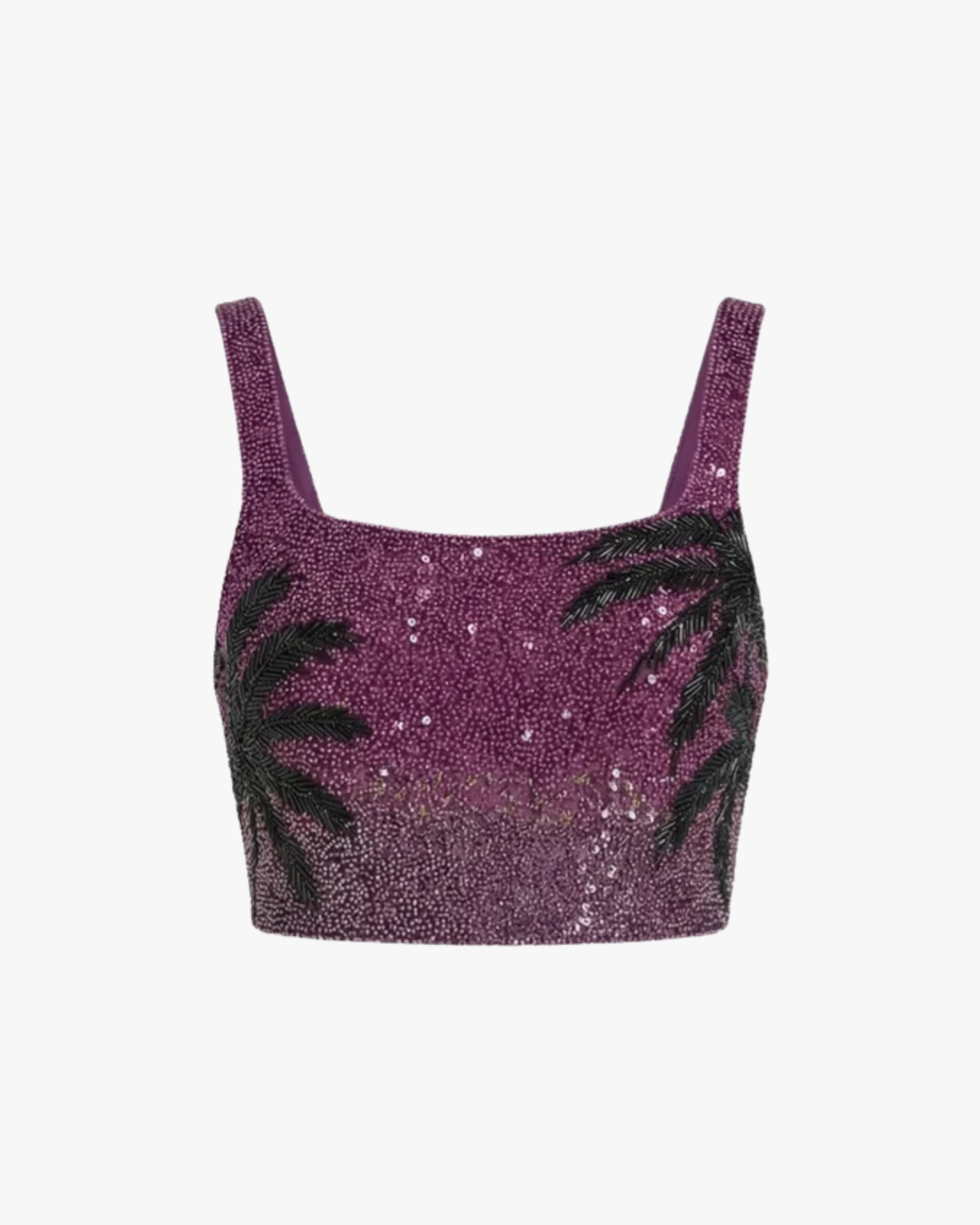 Palm Dusk Co-Ord Top Purple