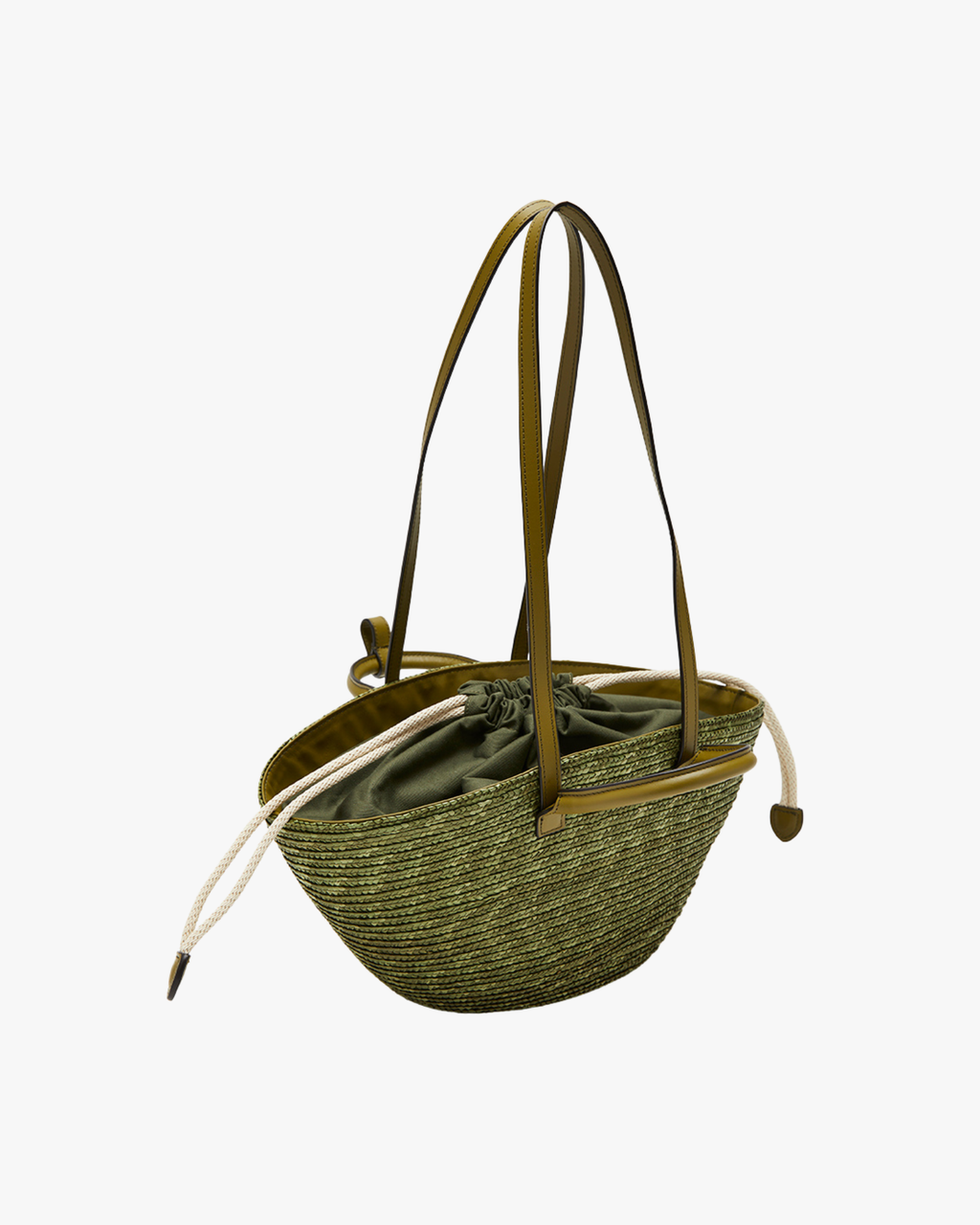 Le Petit Panier Olive Green Shoulder Bag