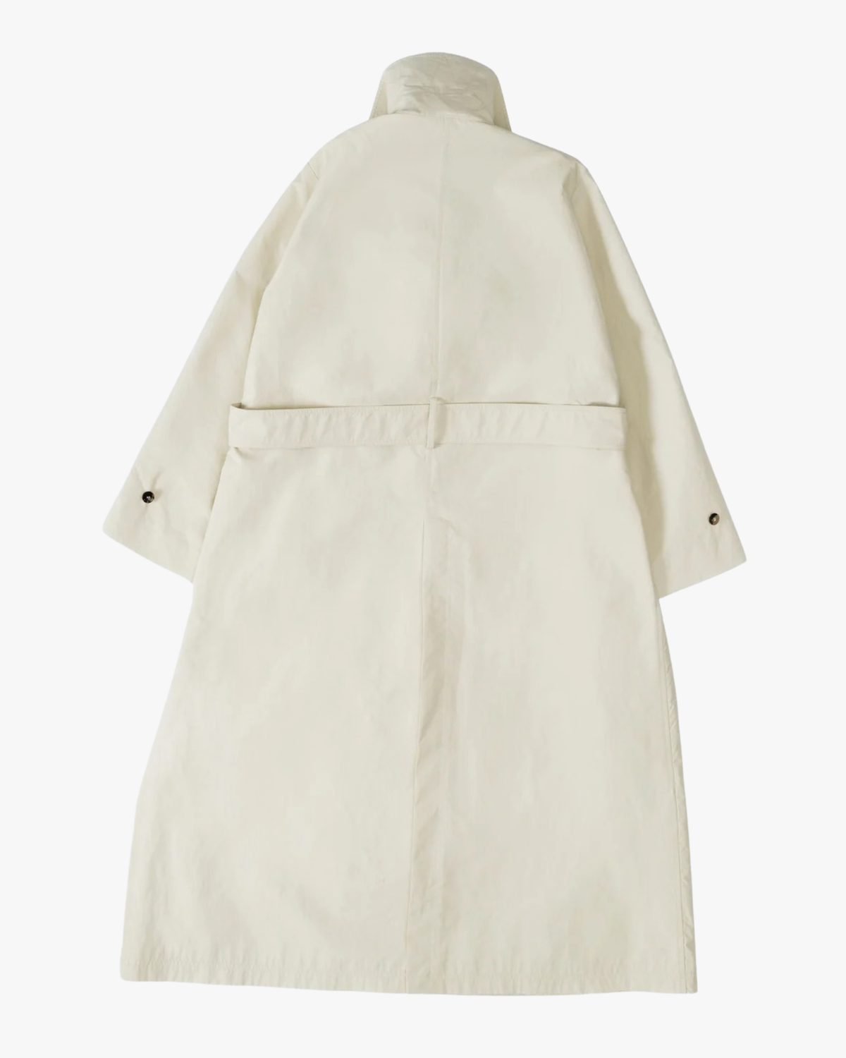 Pleated Trench Coat Sur Beige
