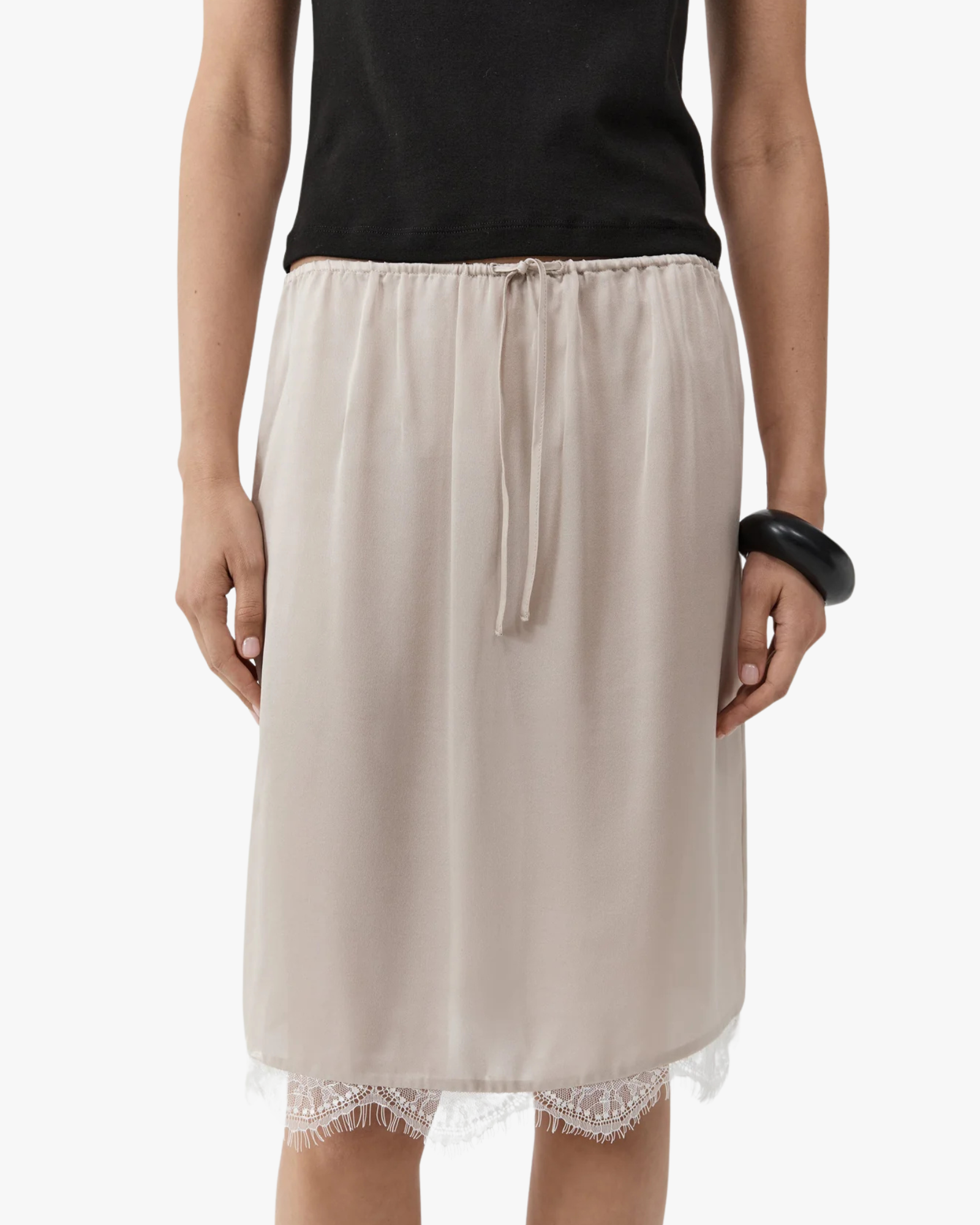 Fine Lace Skirt Stone