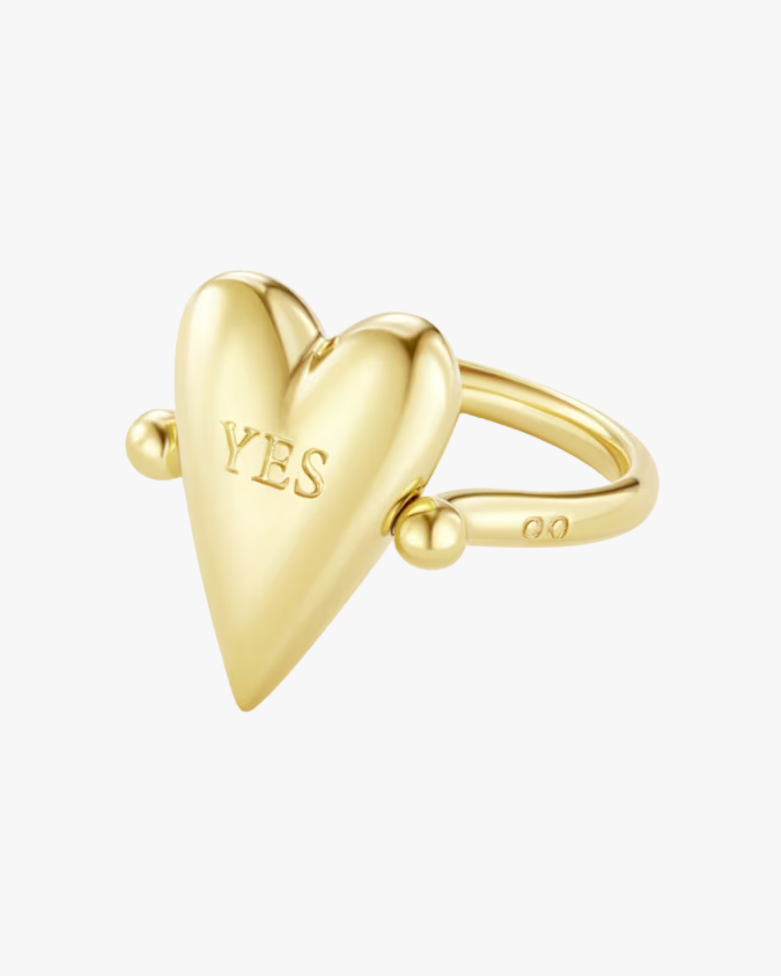 Heart Of Avgvst Flip Ring Gold Vermeil