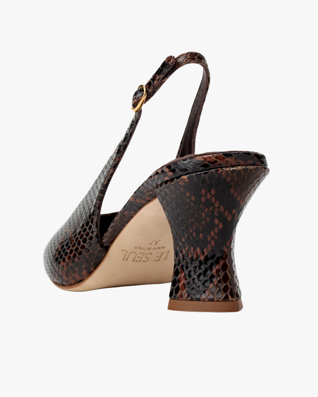 Slingback Pumps Iris Nutmeg Snake