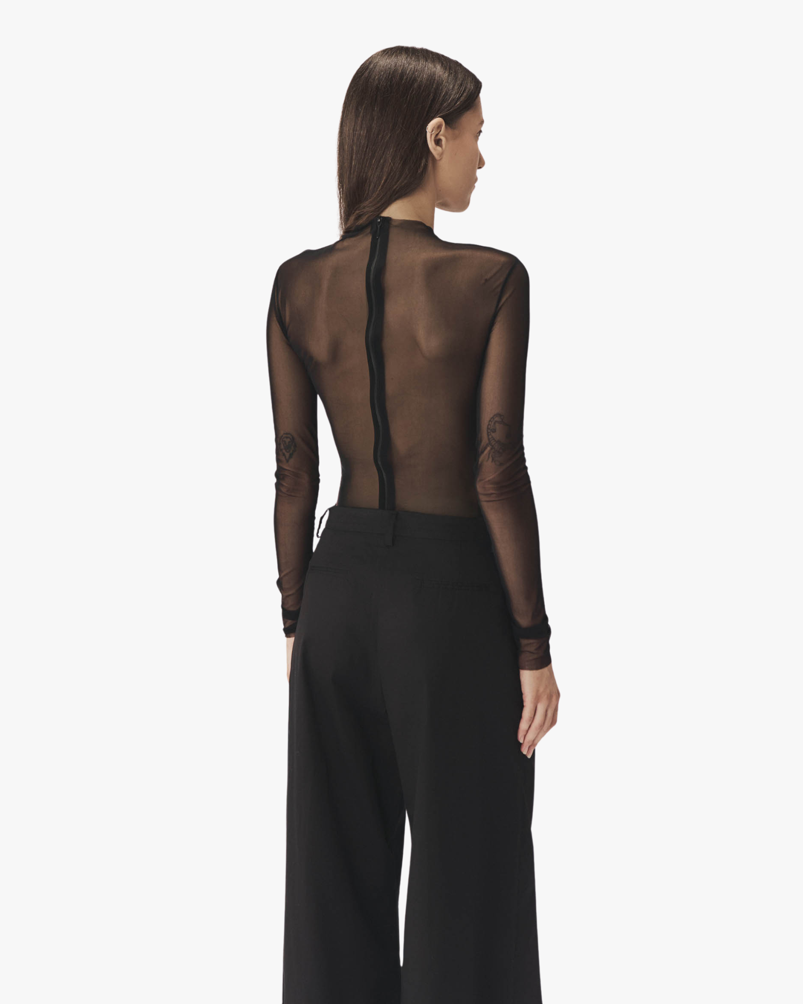 Top Nebula Draped Black