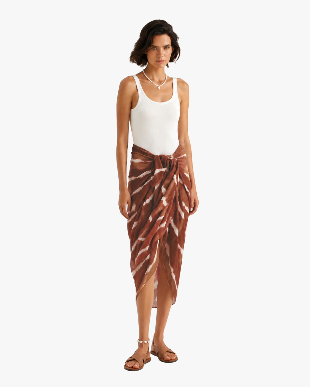 Calypso Sarong Skirt Terracotta