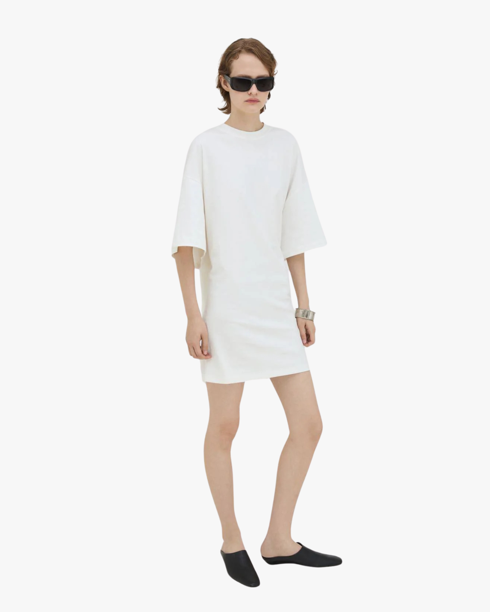 Tee Dress Coated White