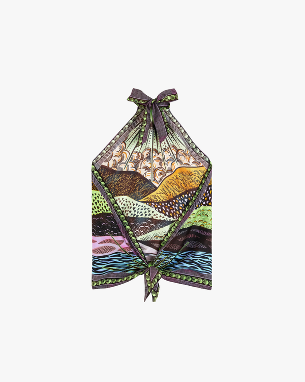 Eternal Sun Print Scarf Top