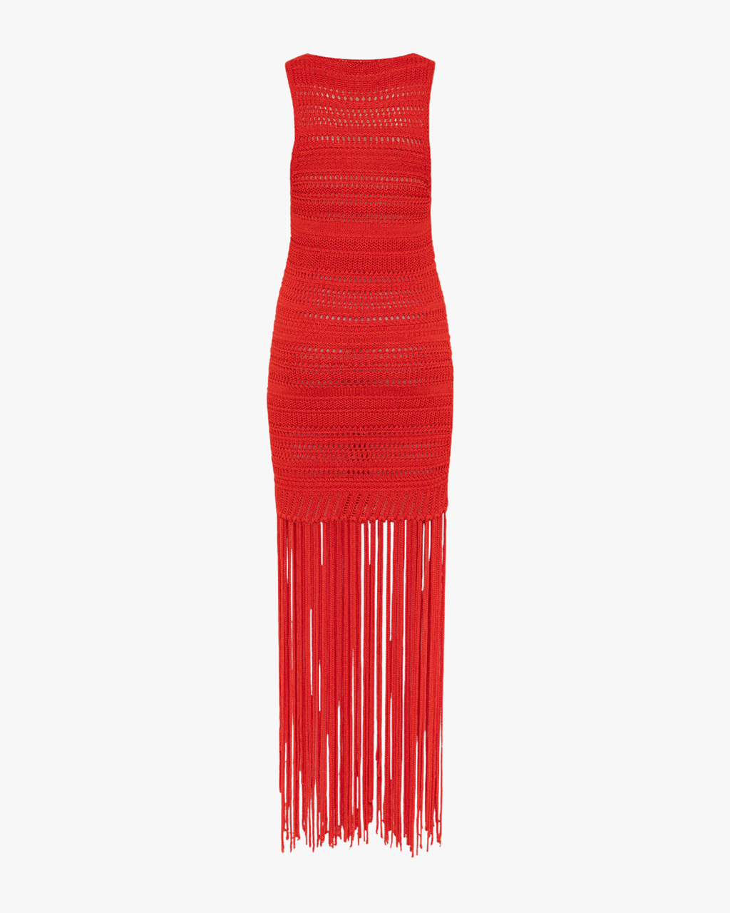 Knit Dress Woman Red