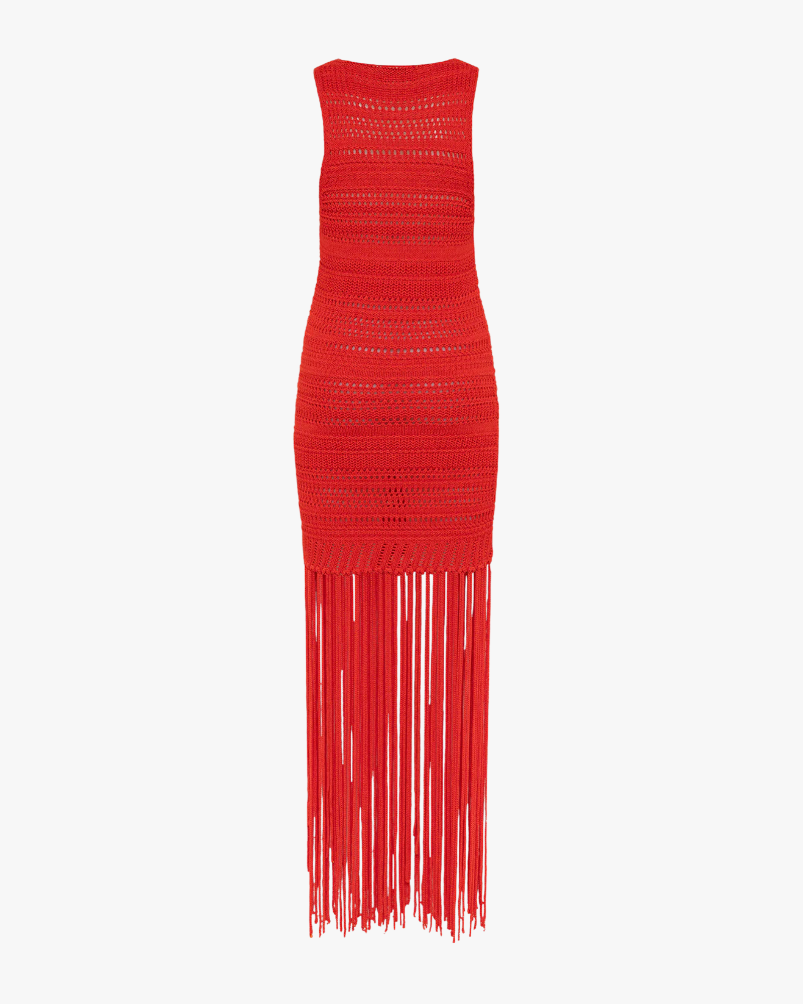 Knit Dress Woman Red