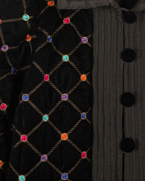 Cropped Jacket Jaipur Black Velvet